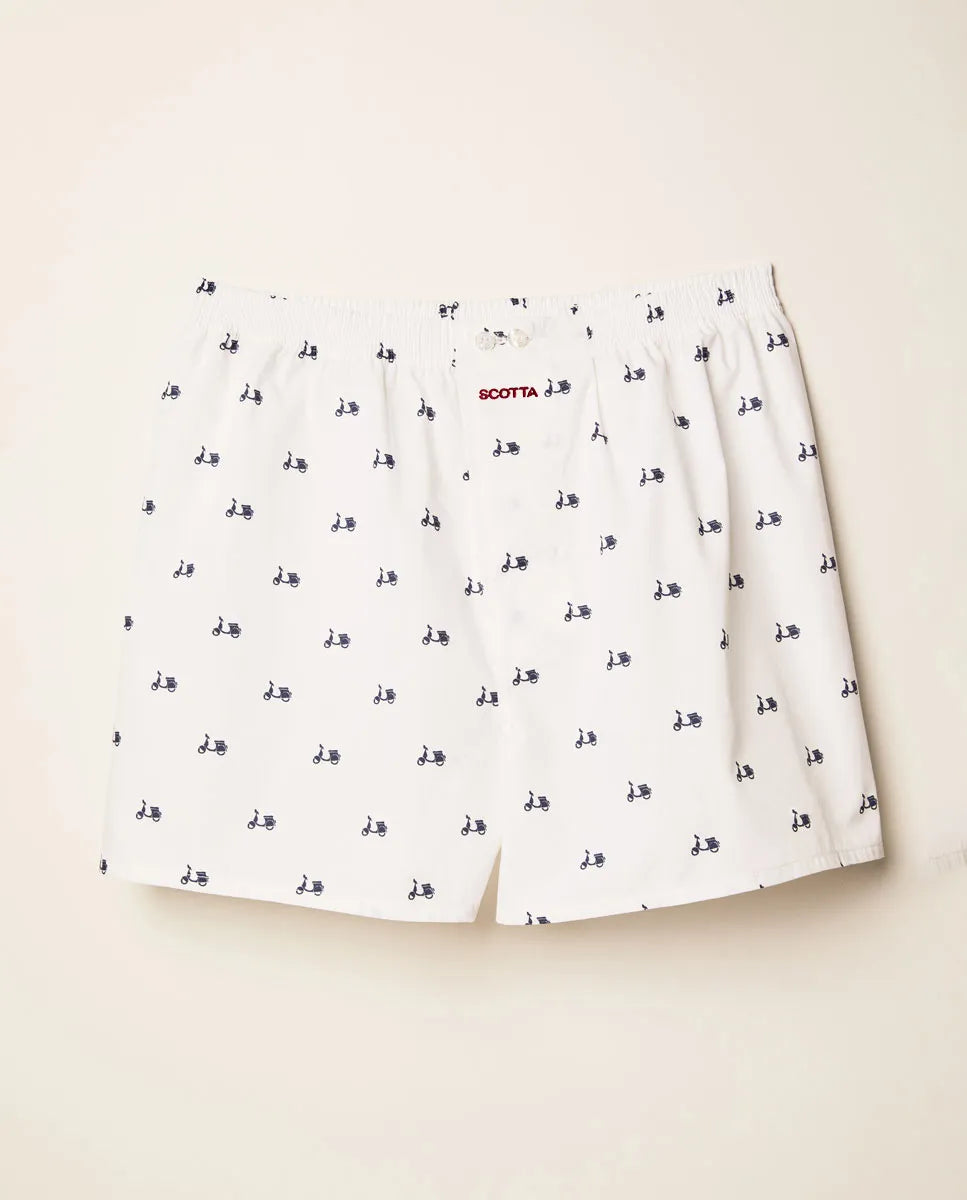 Calzoncillos logo marino en algodón orgánico