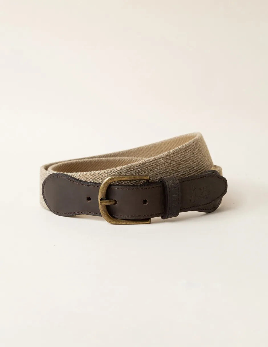 Cinturón elástico beige