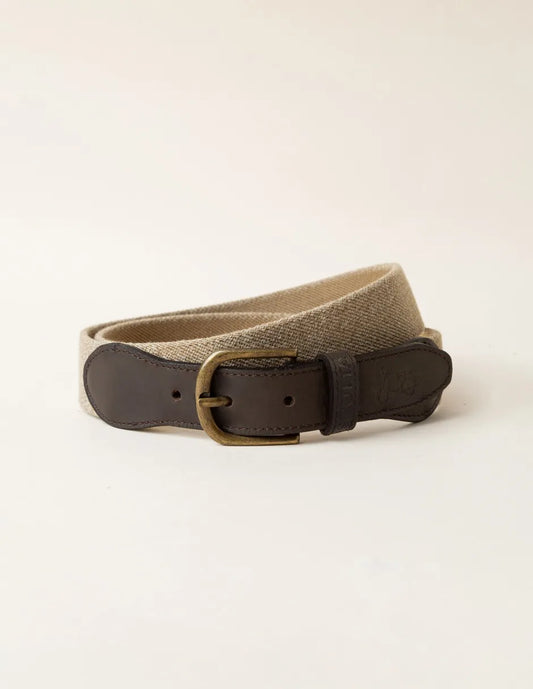 Cinturón elástico beige