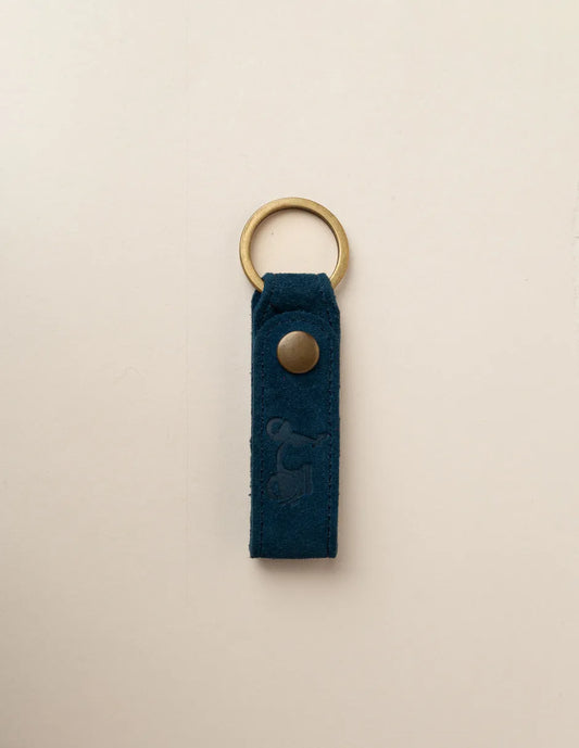 Llavero de piel con logo marino