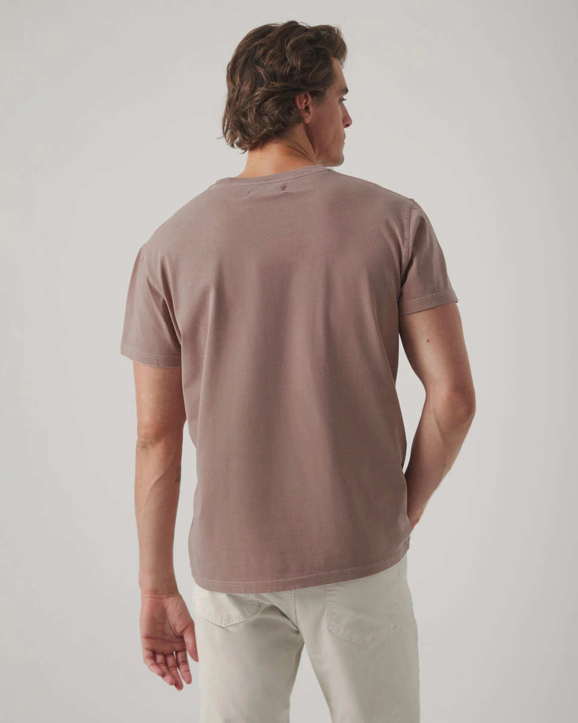 Camiseta rosa básica logo