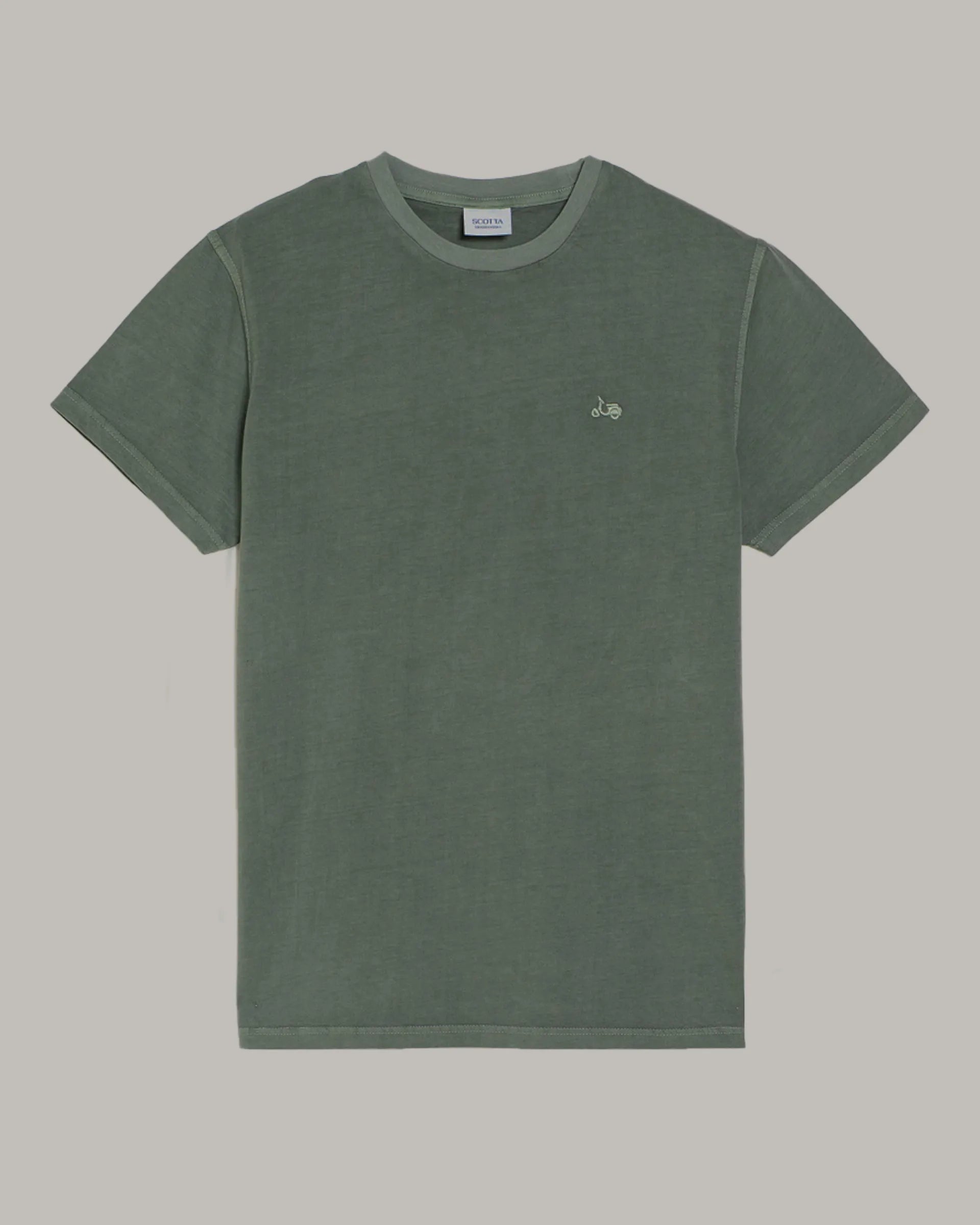 Camiseta verde básica logo