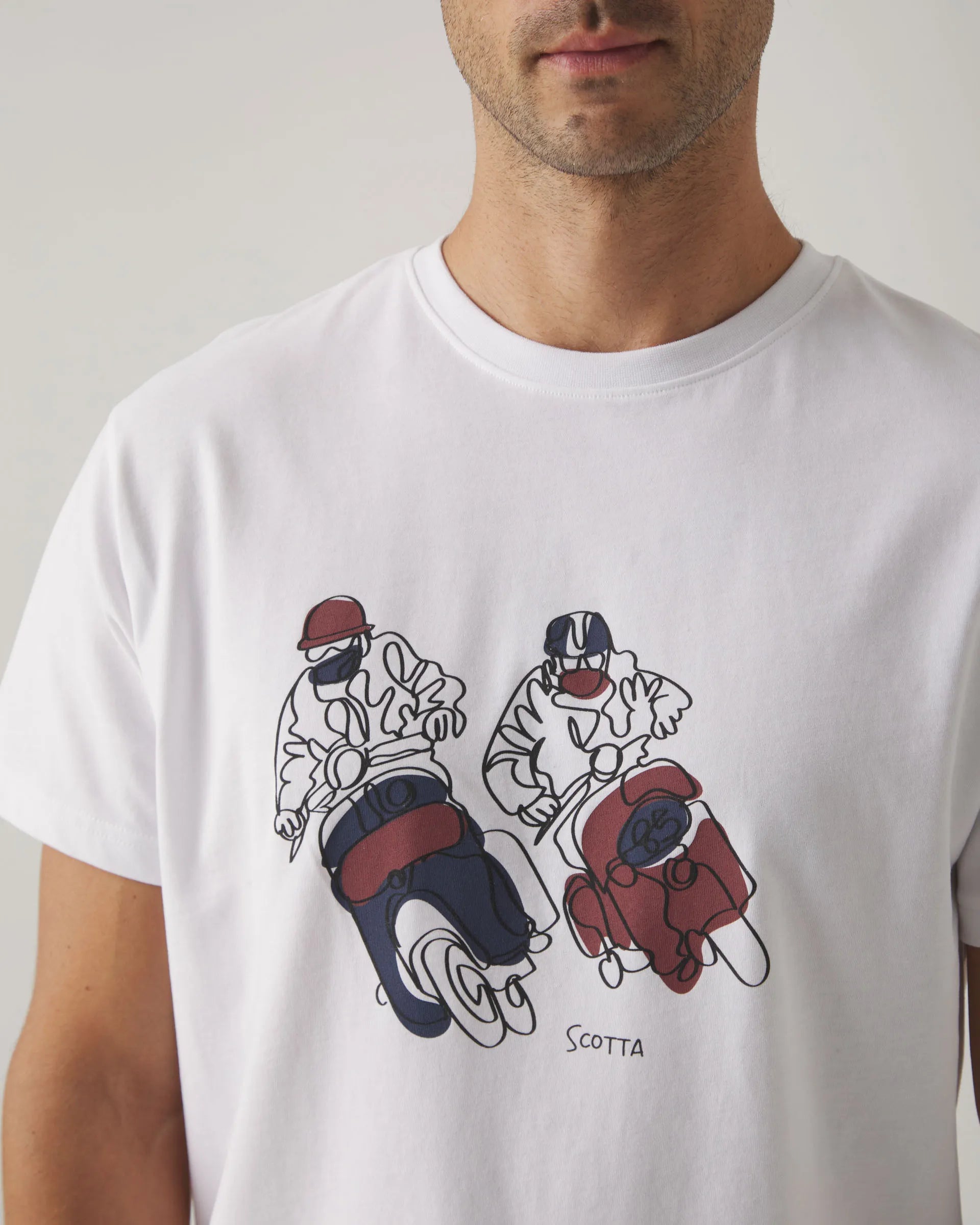 Camiseta blanca con dibujo