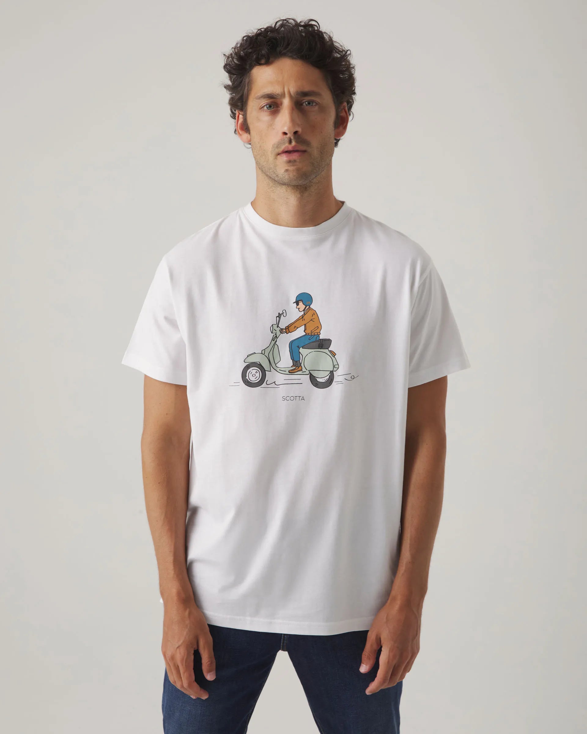 Camiseta blanca con dibujo