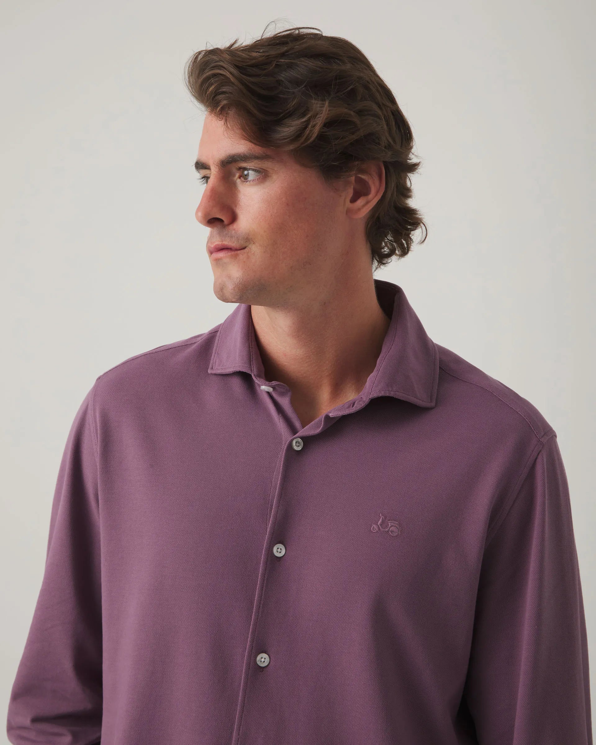 Camisa polo rosa