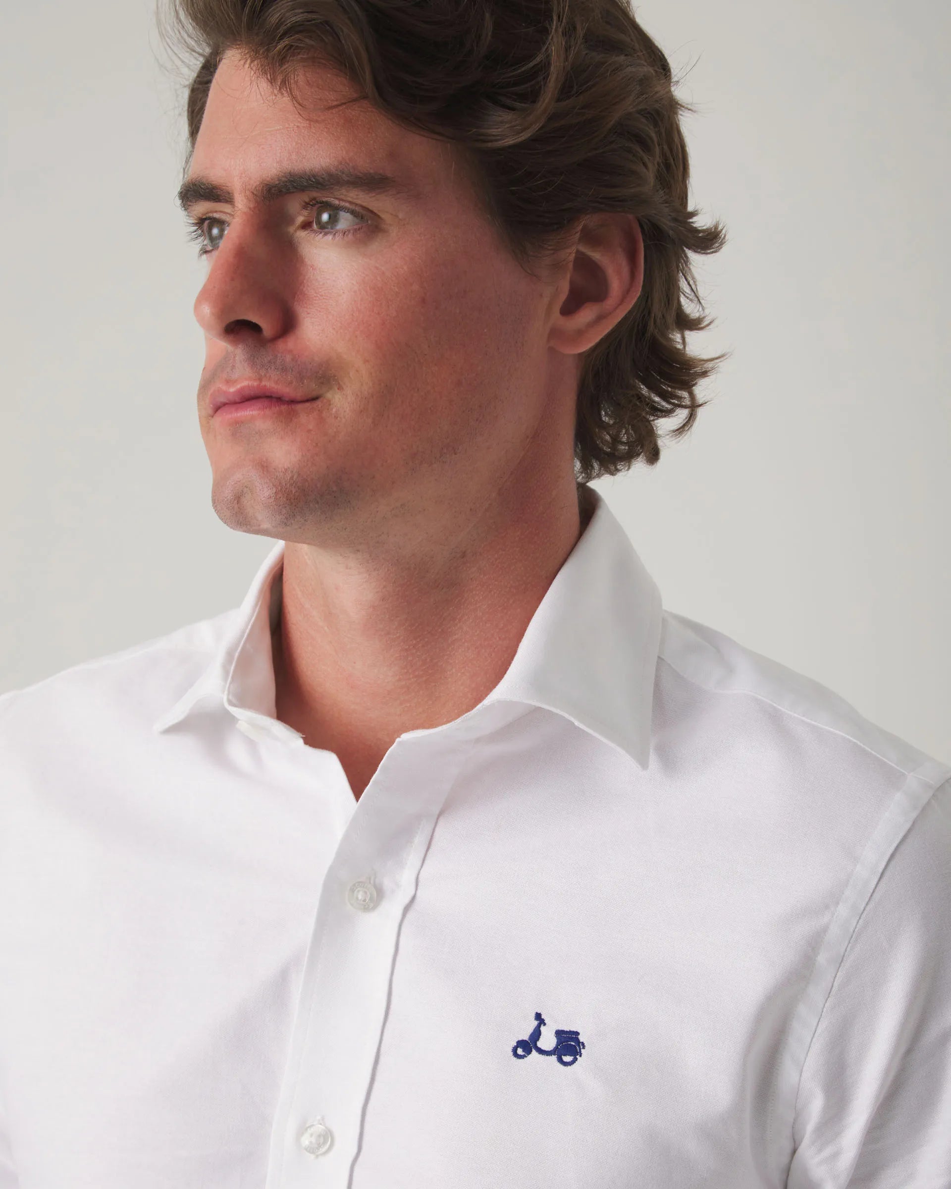 Camisa oxford blanca