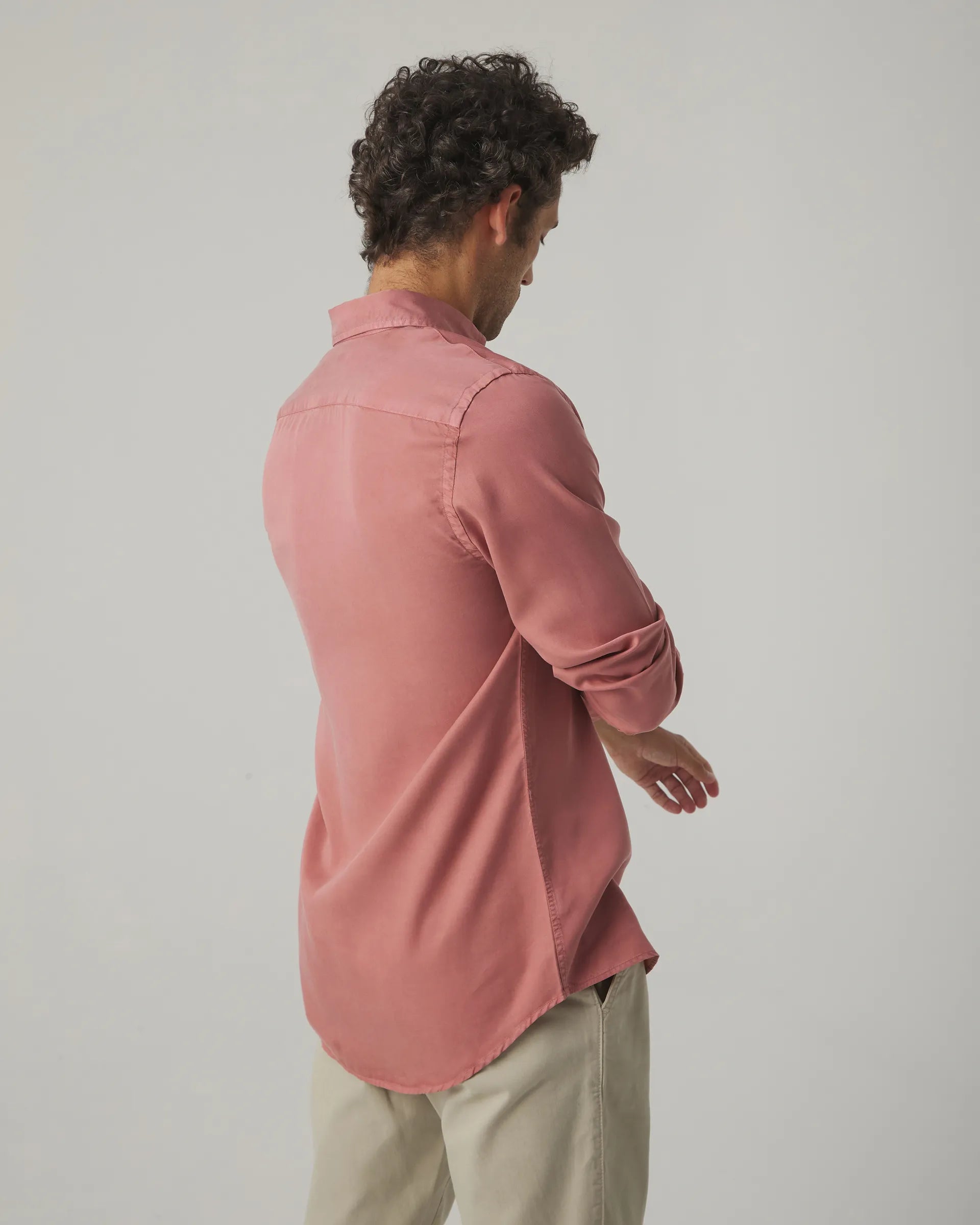 Camisa burdeos tencel