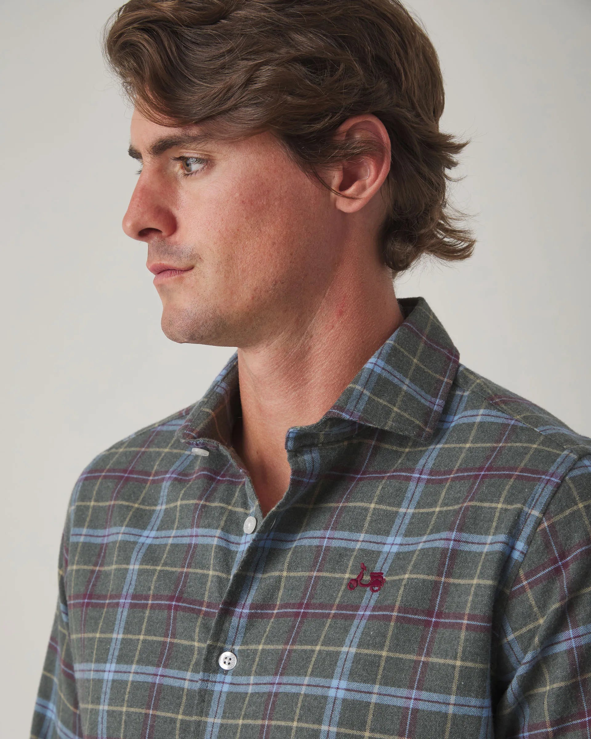 Camisa de cuadros verde