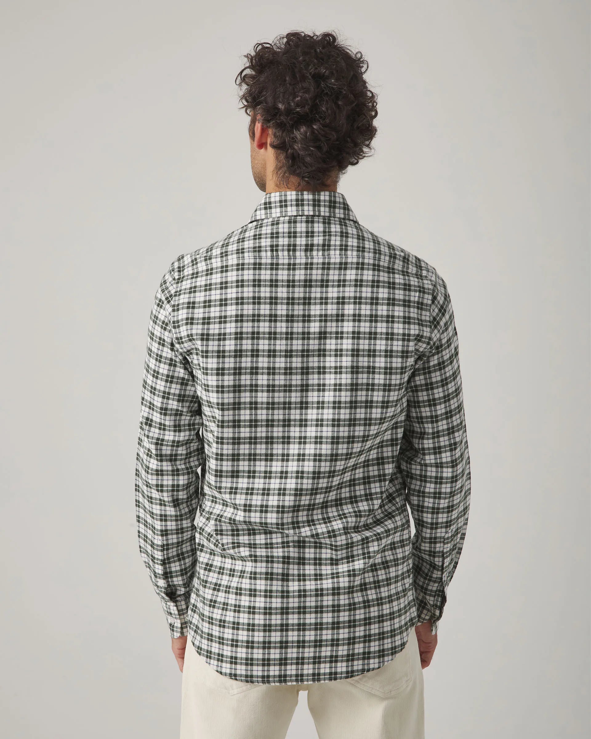 Camisa de cuadros en verde