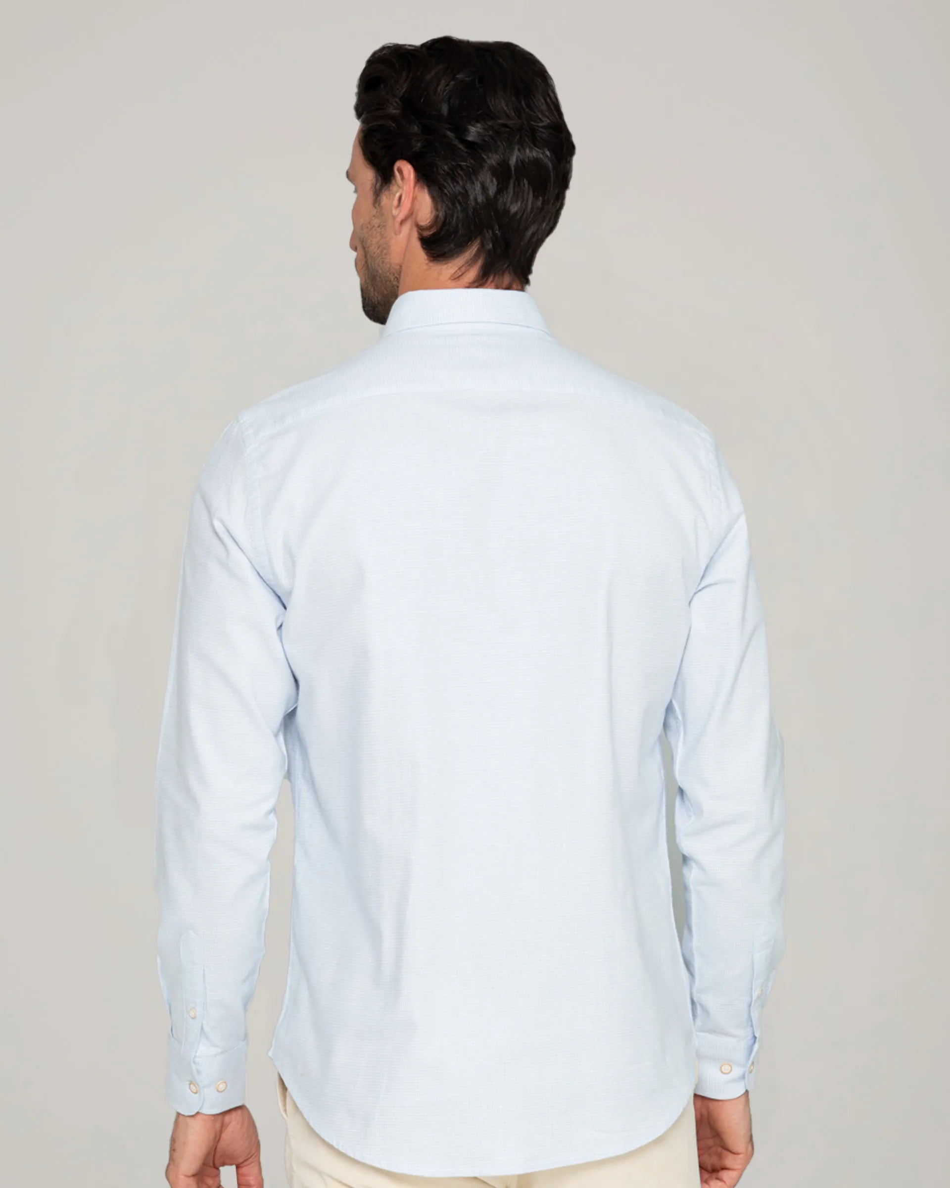 Camisa con estampado de pata de gallo