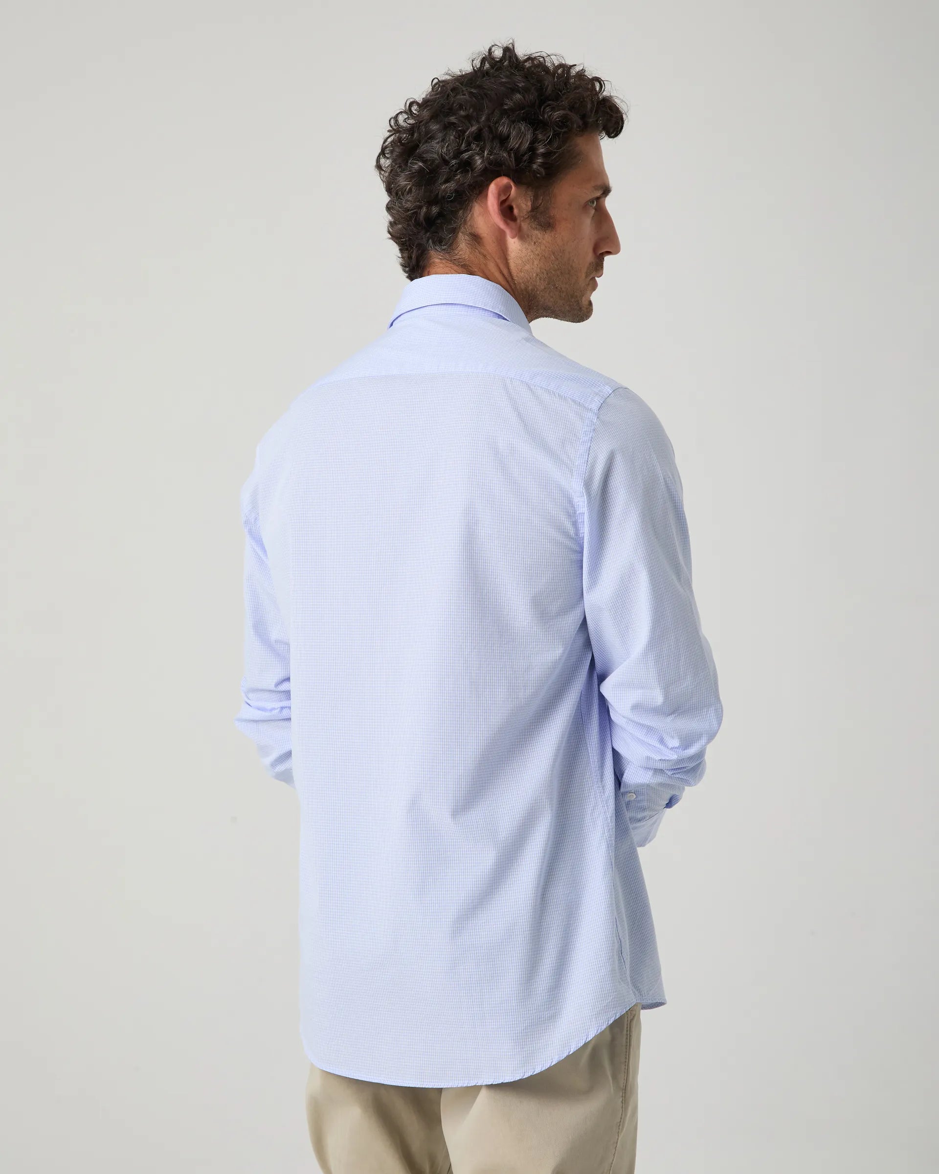 Camisa de cuadros en azul