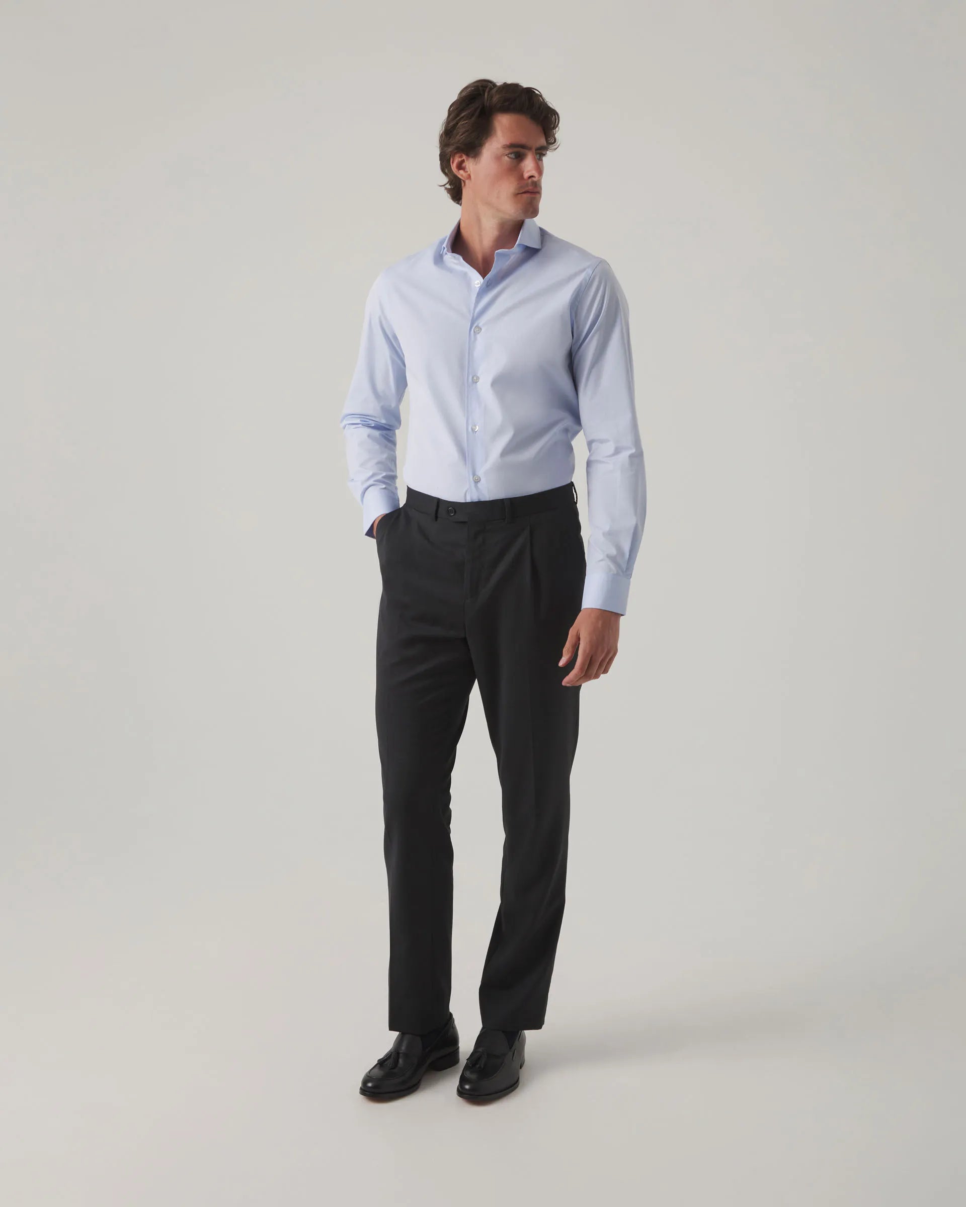 Camisa de vestir azul