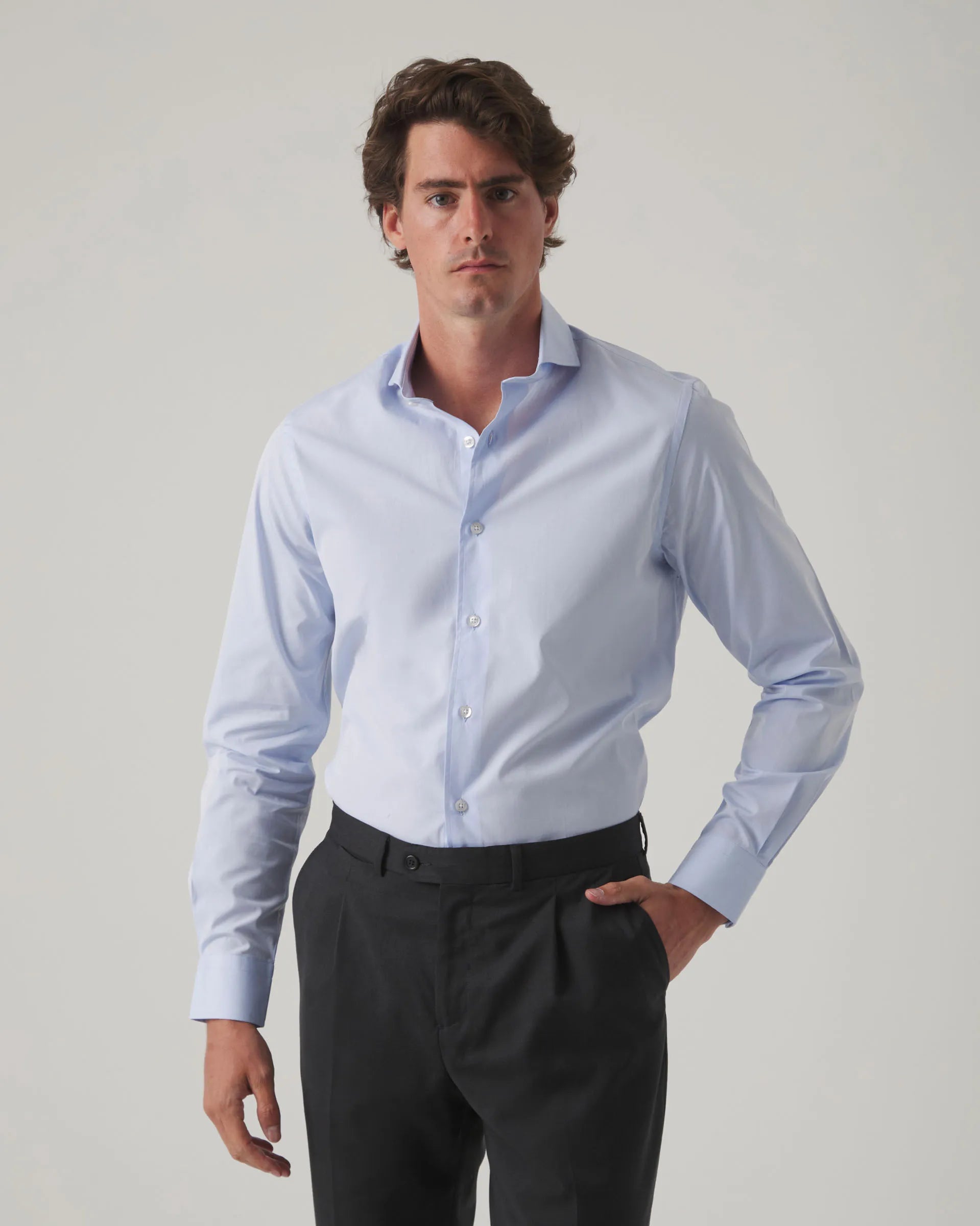 Camisa de vestir azul