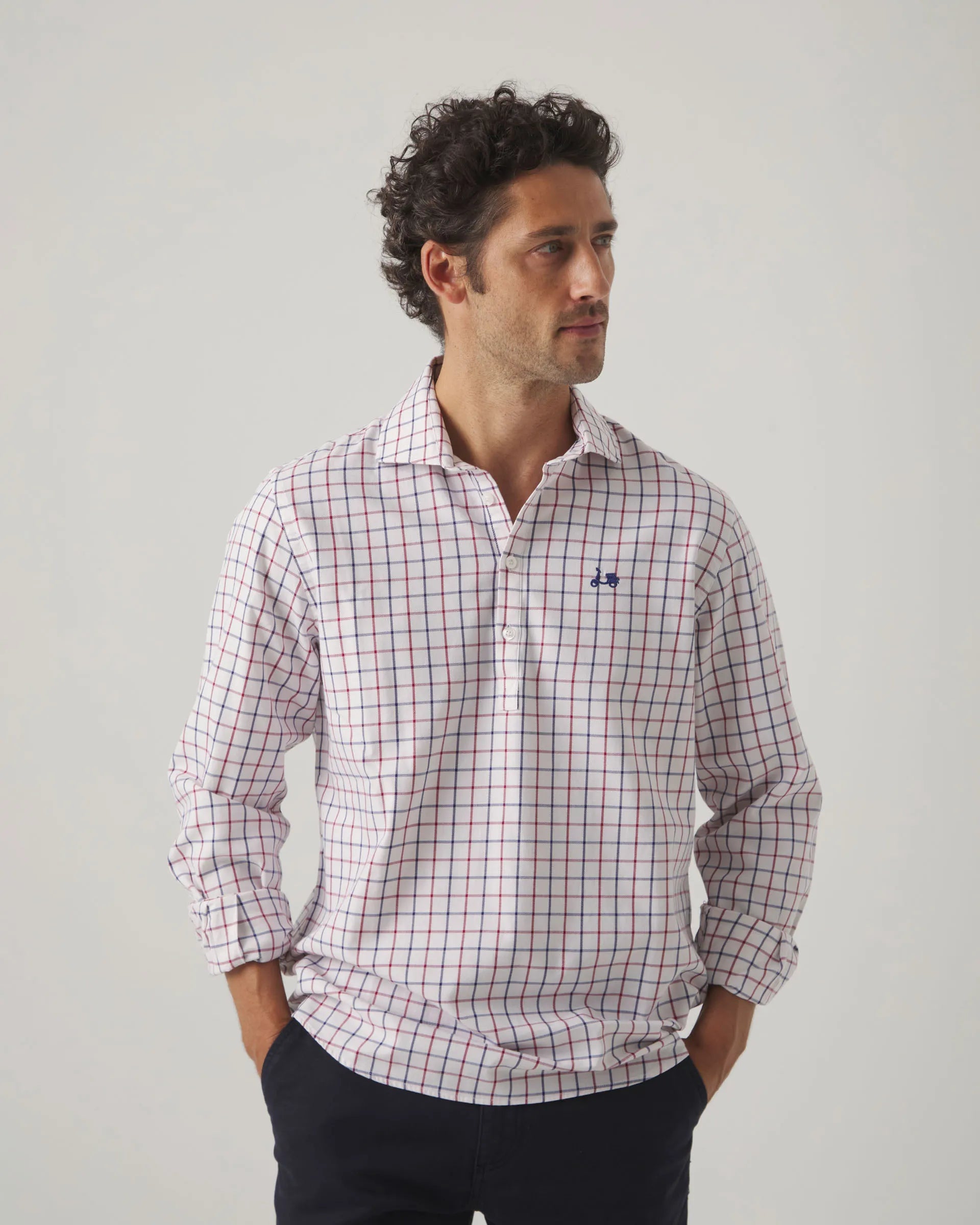 Camisa polera de cuadros