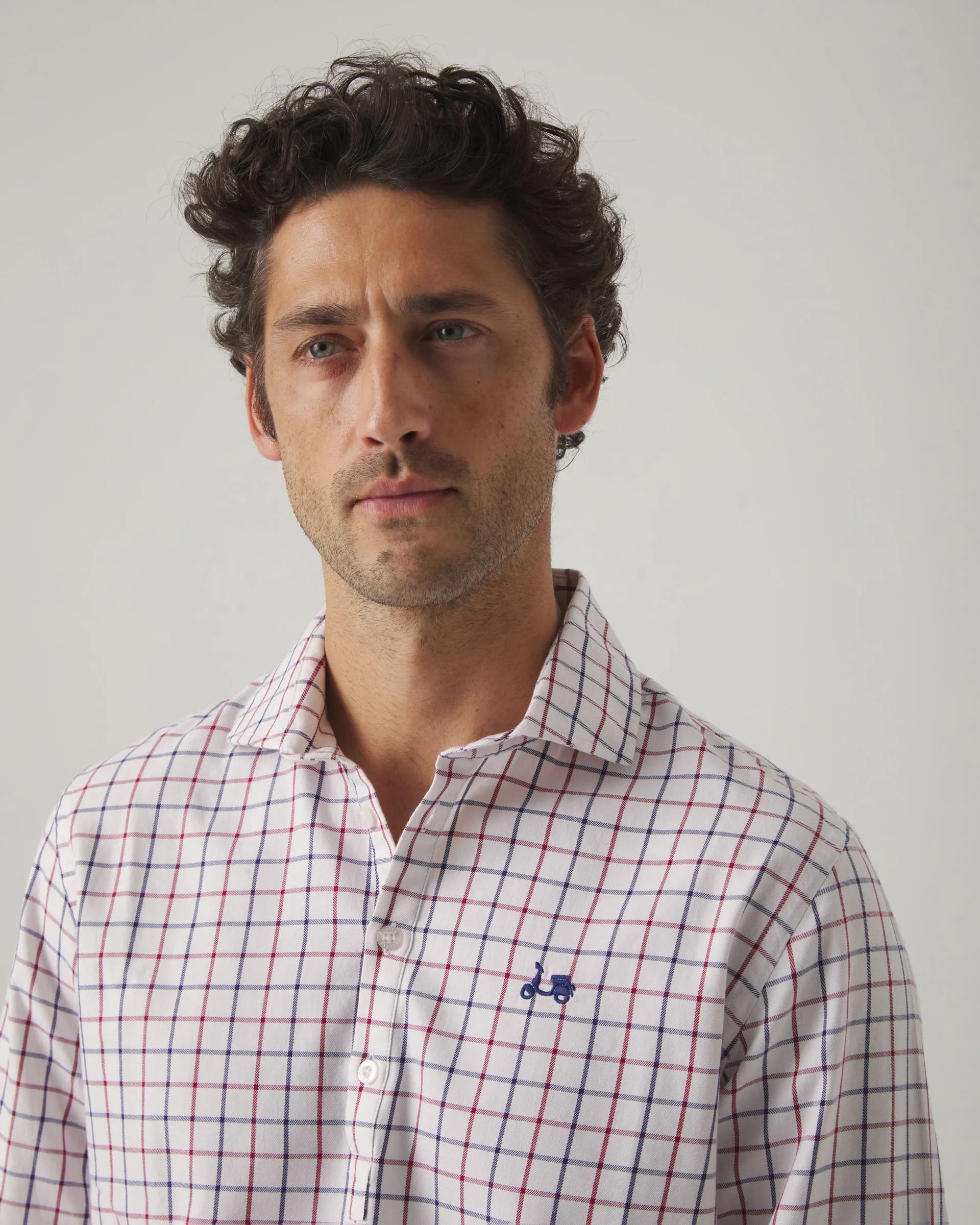 Camisa polera de cuadros