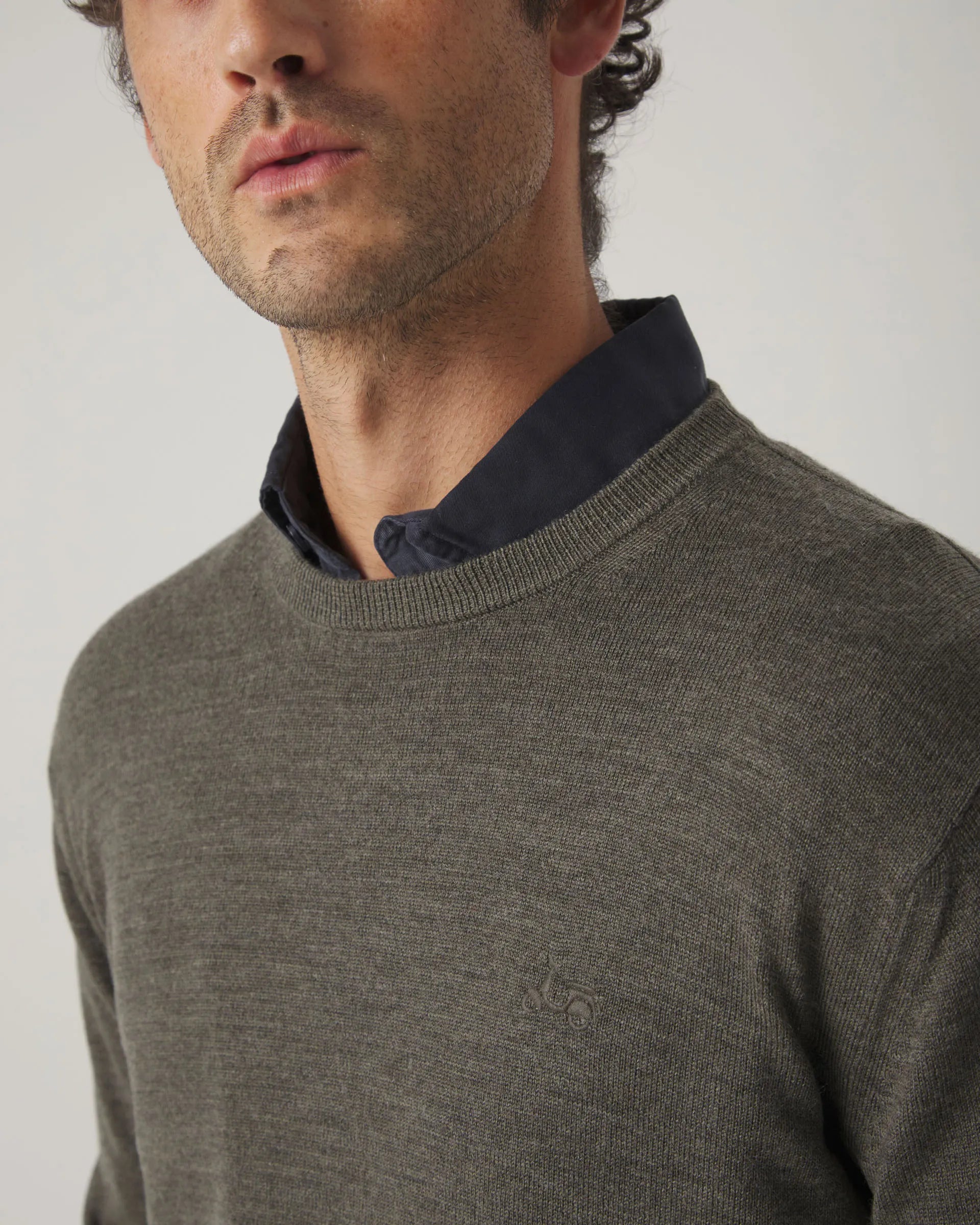 Jersey liso verde khaki