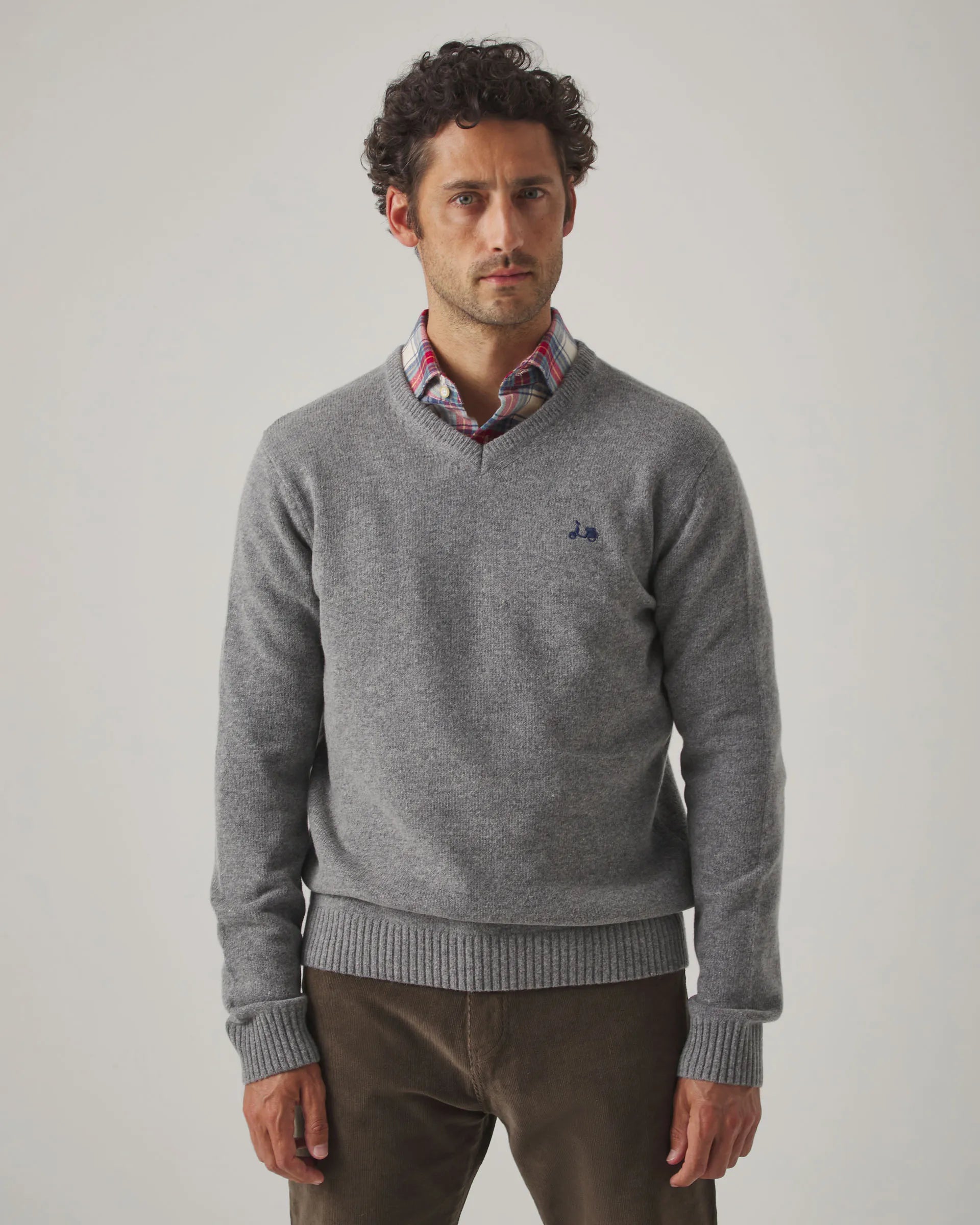 Jersey de lana gris