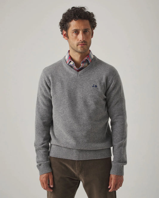 Jersey de lana gris