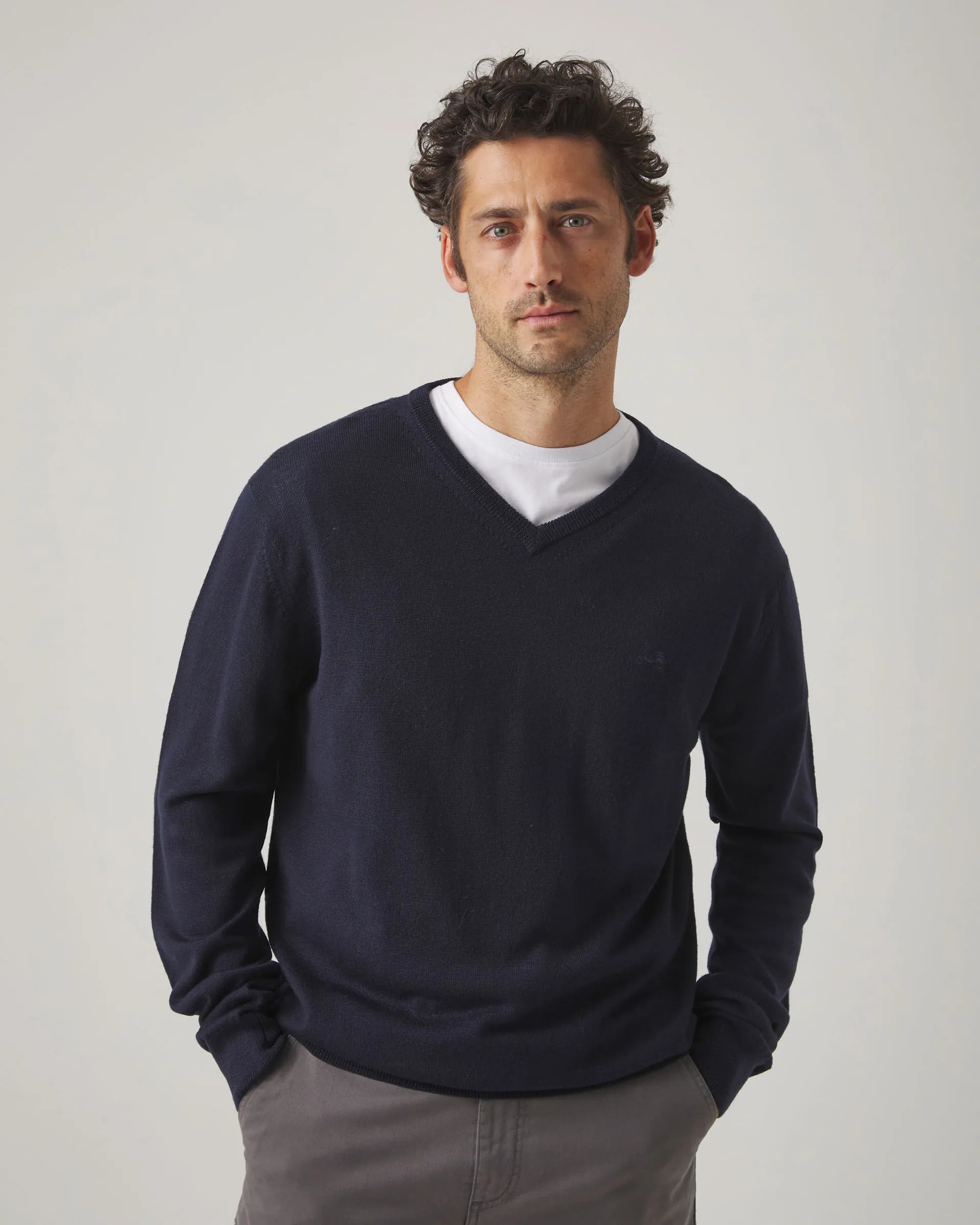 Jersey liso en marino