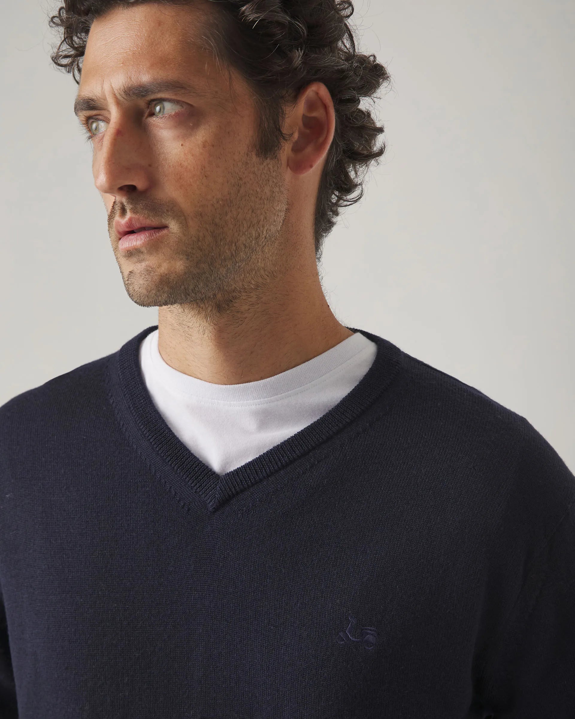 Jersey liso en marino