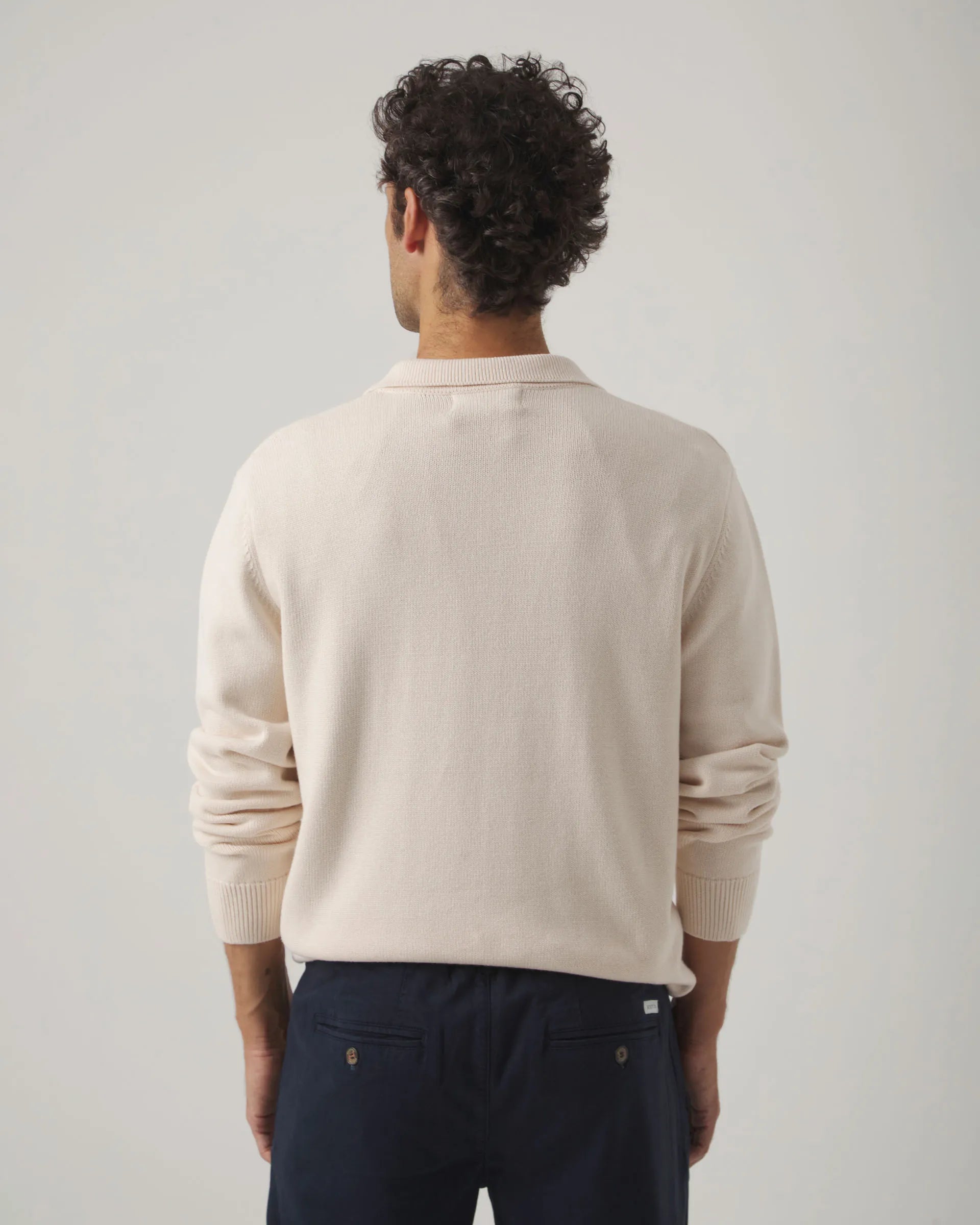 Jersey con cremallera beige