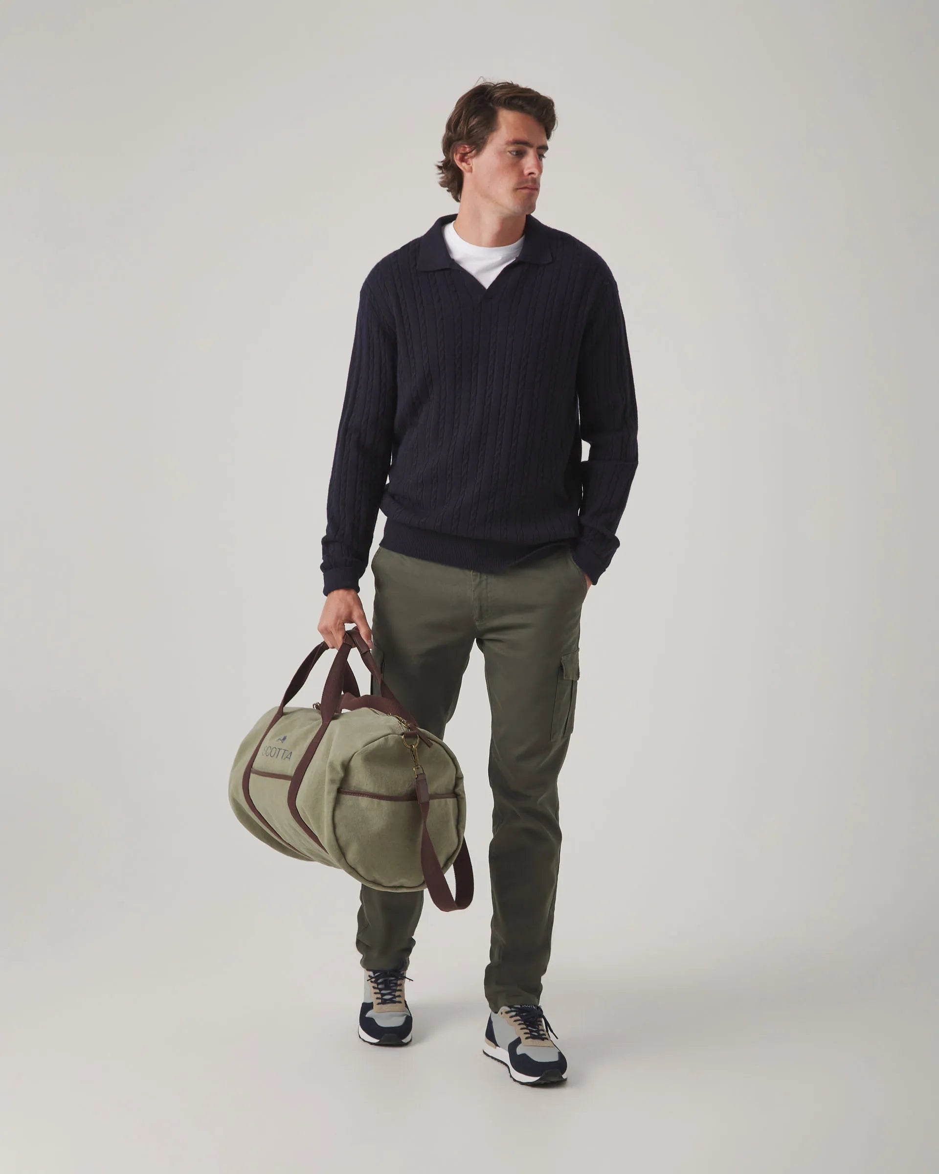 Jersey de ochos en azul marino