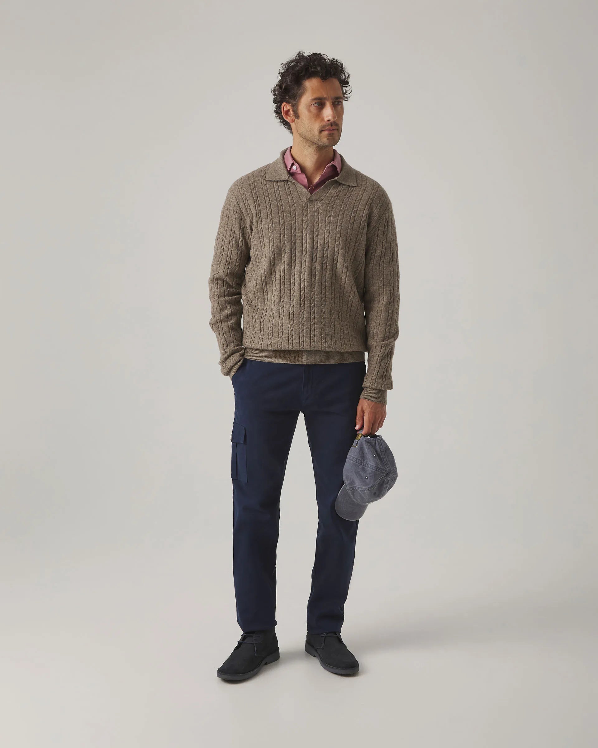 Jersey de ochos en marrón