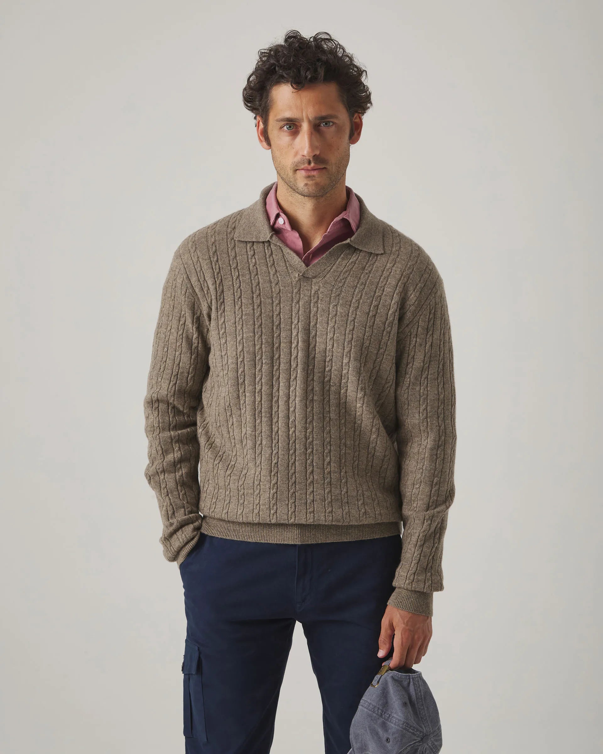 Jersey de ochos en marrón