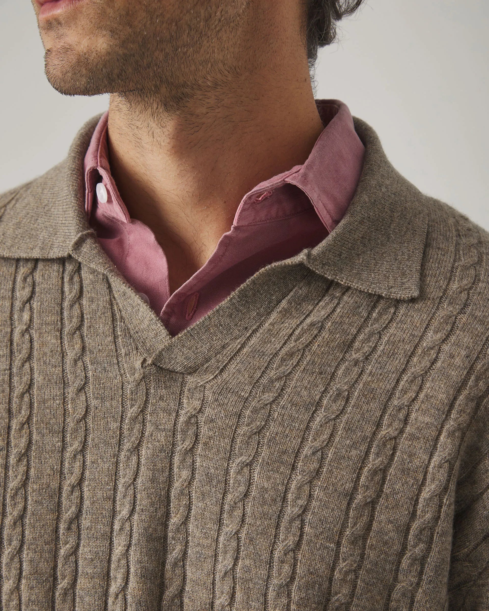 Jersey de ochos en marrón