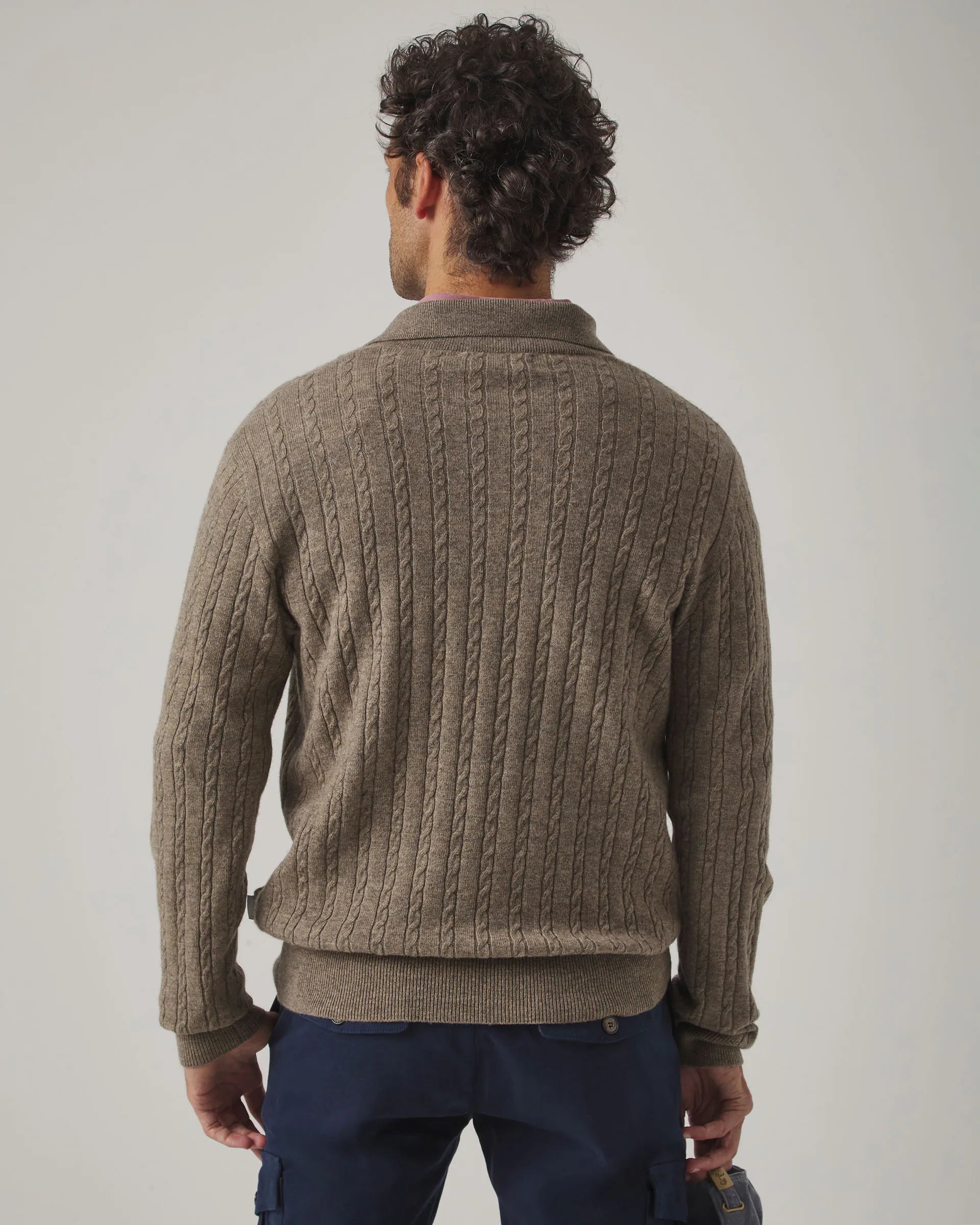 Jersey de ochos en marrón