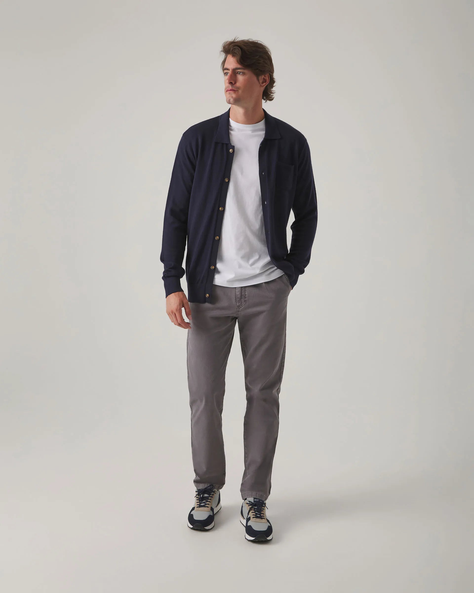 Cárdigan azul marino