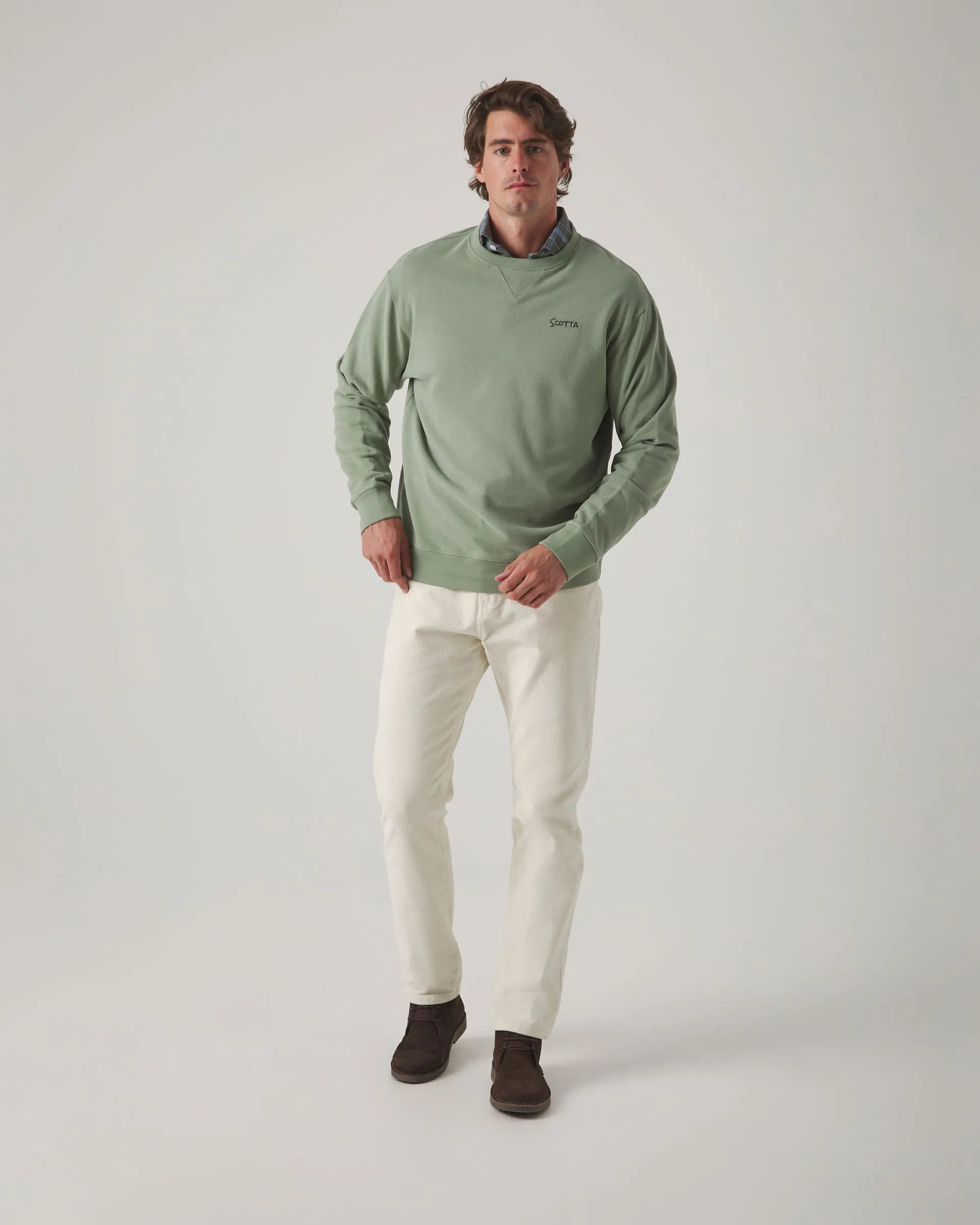 Sudadera en color verde con dibujo