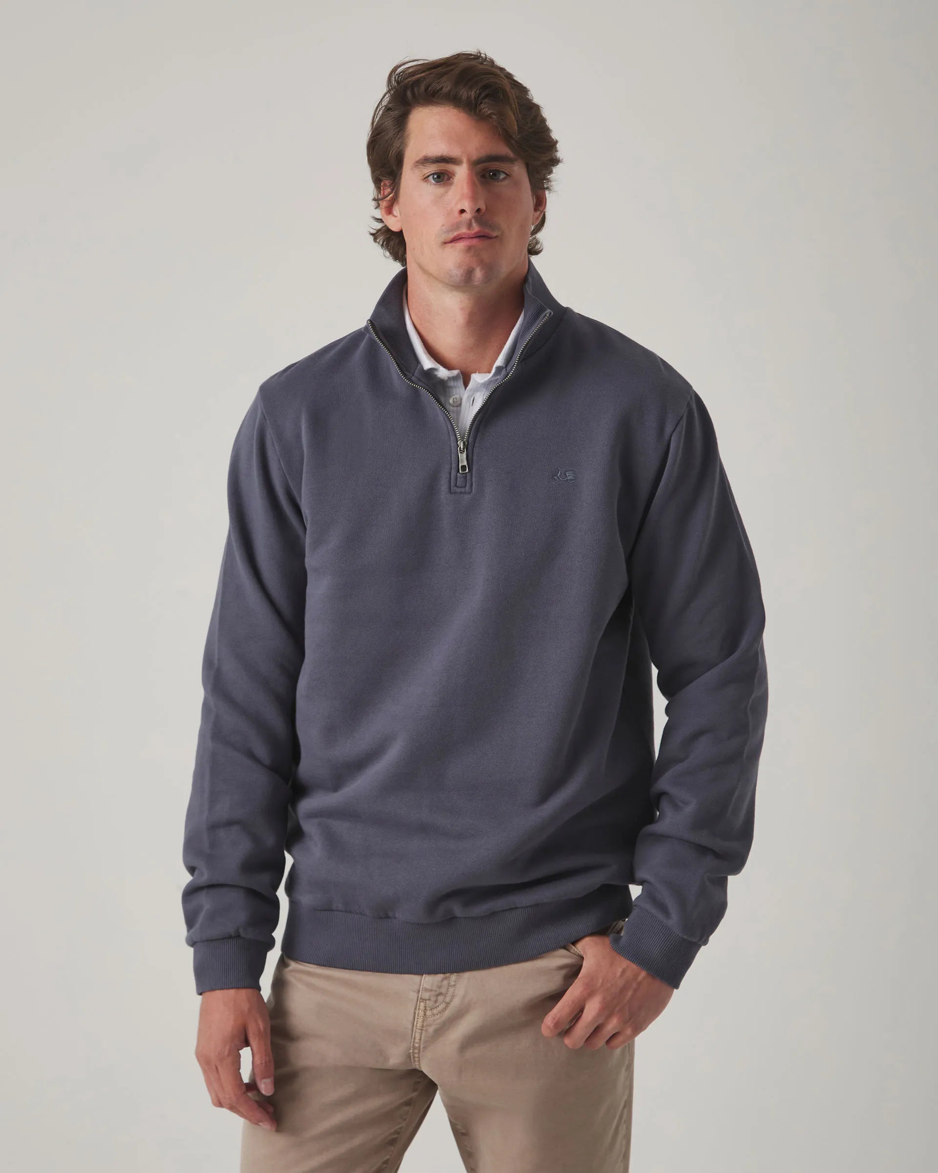 Sudadera de cremallera gris