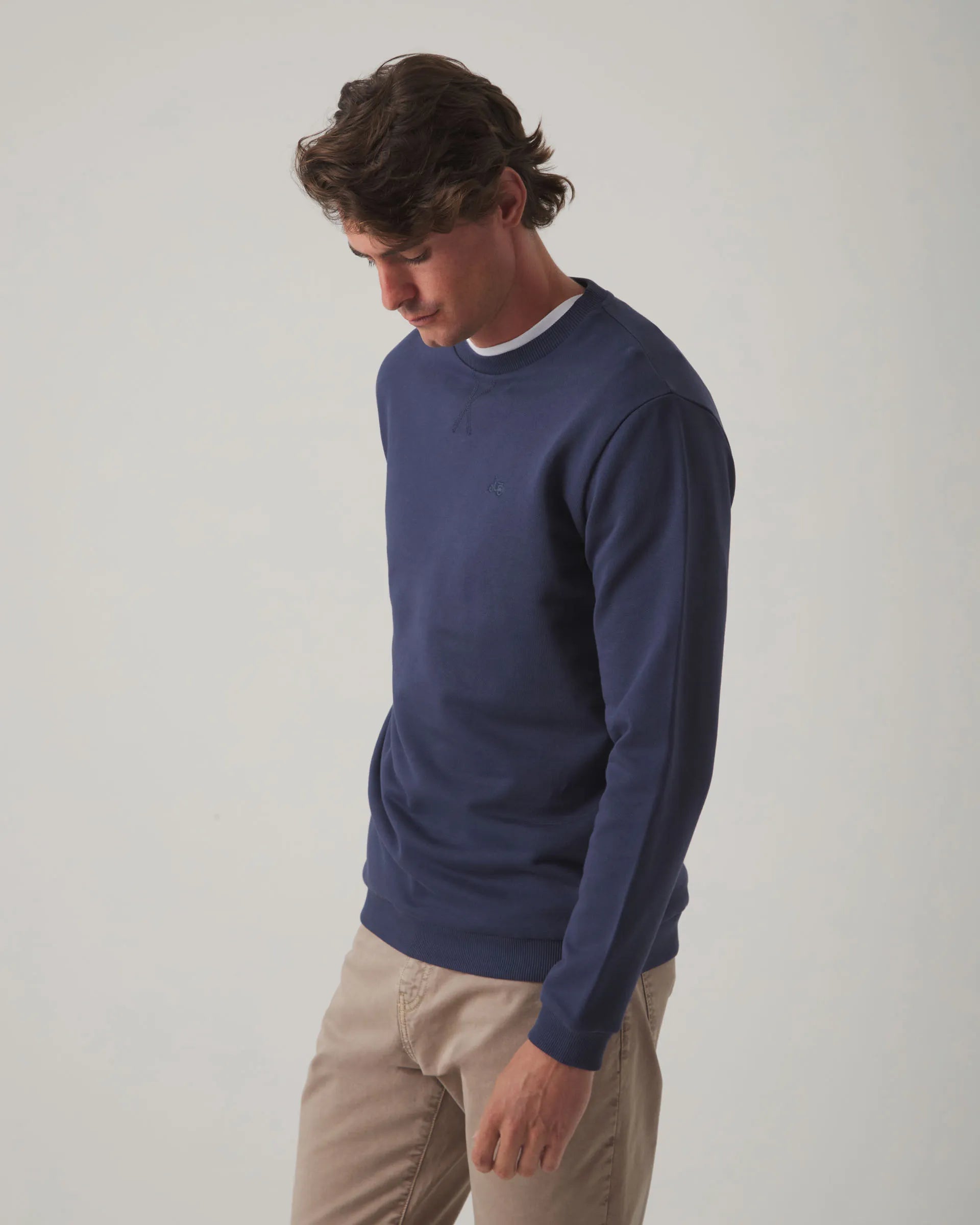 Sudadera azul marino hombre