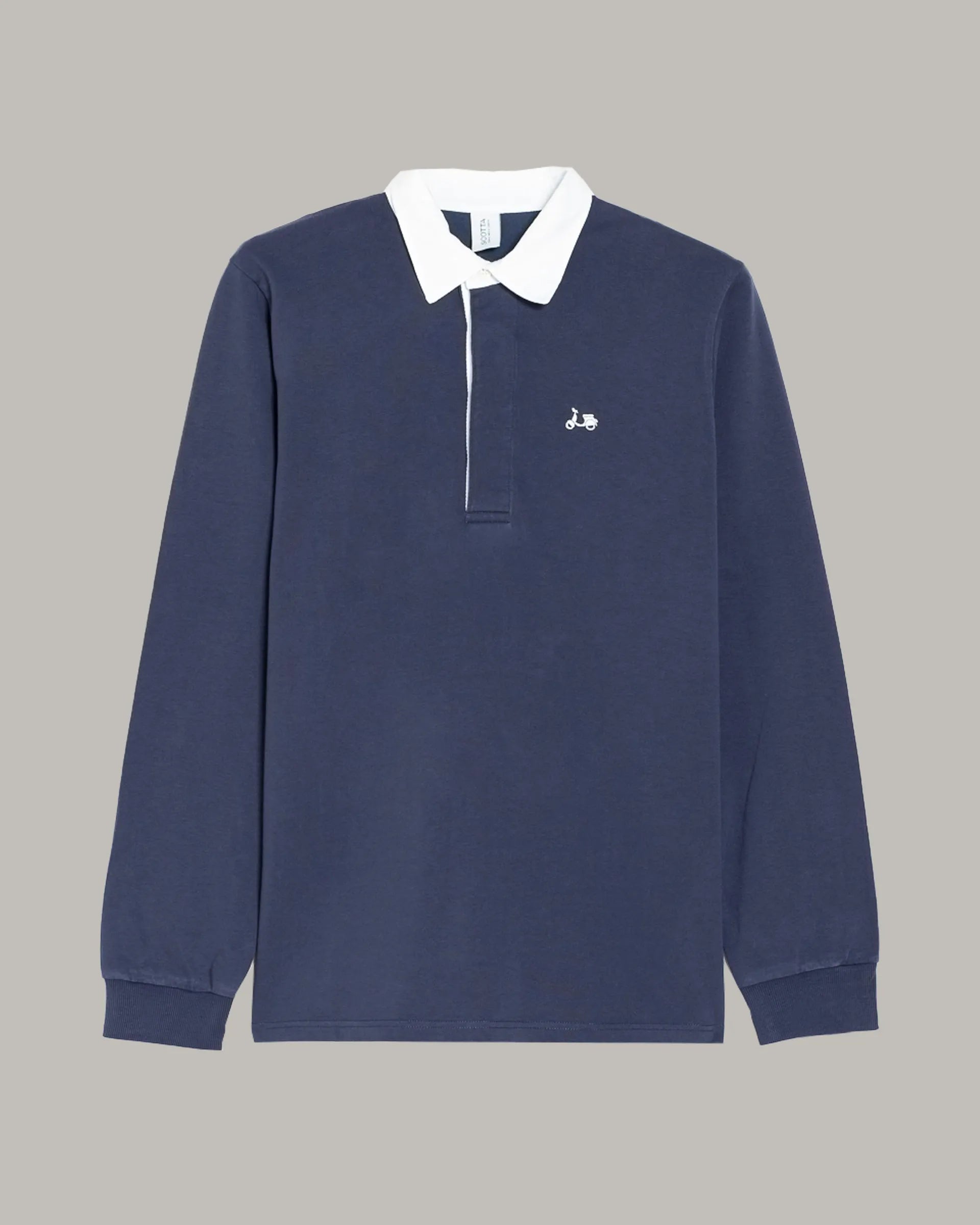 Polo azul marino de manga larga