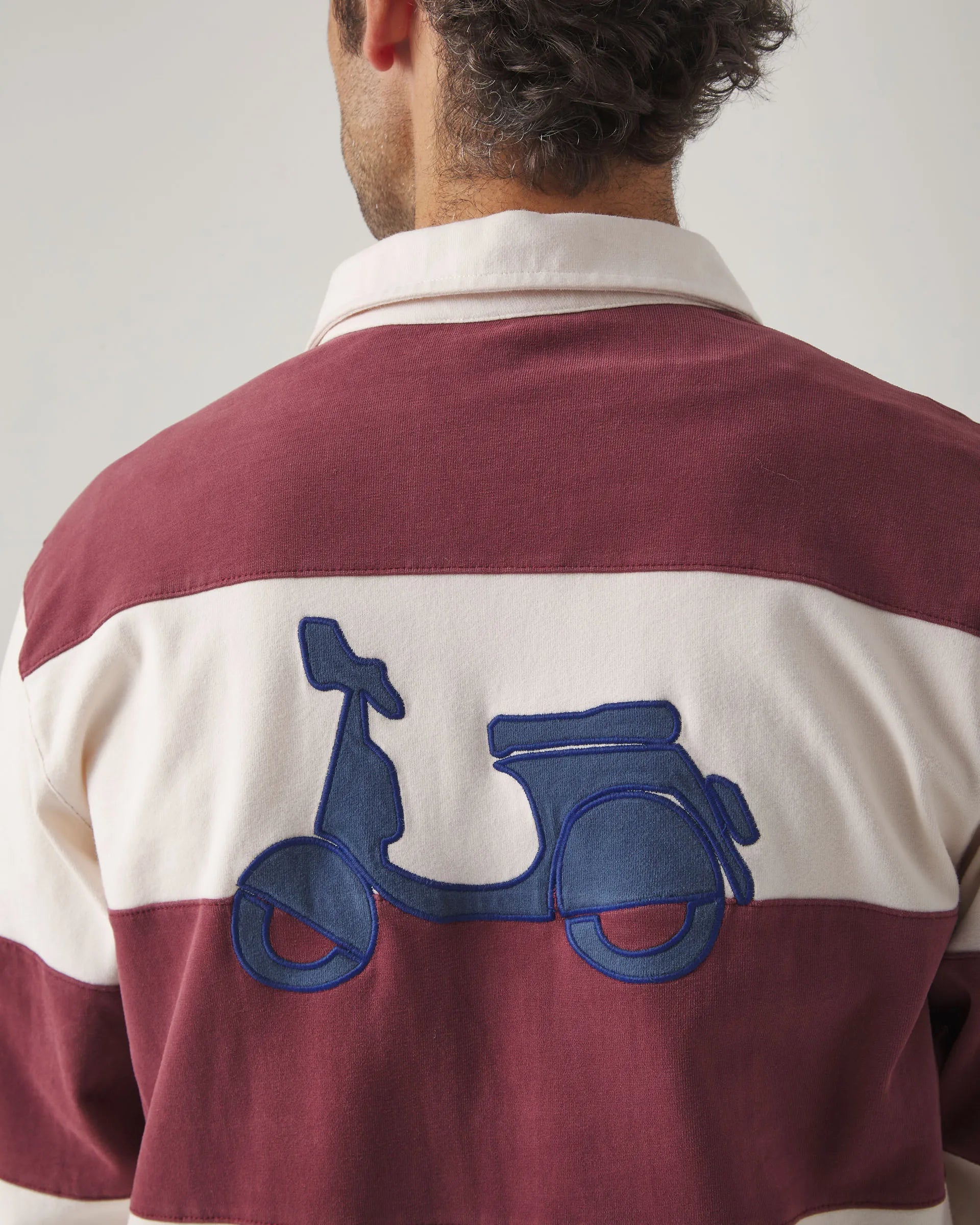 Polo de manga larga de rayas