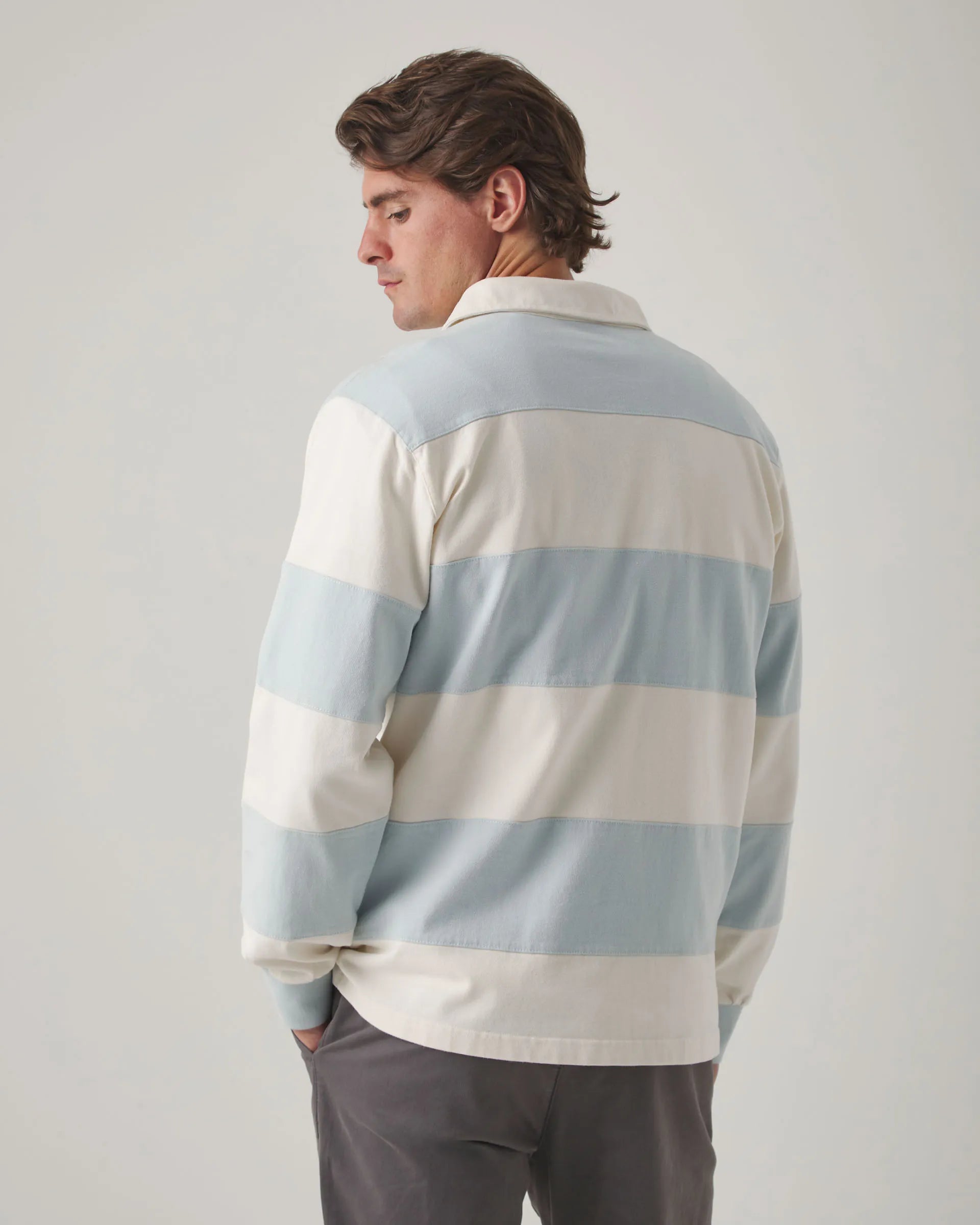 Polo de manga larga de rayas