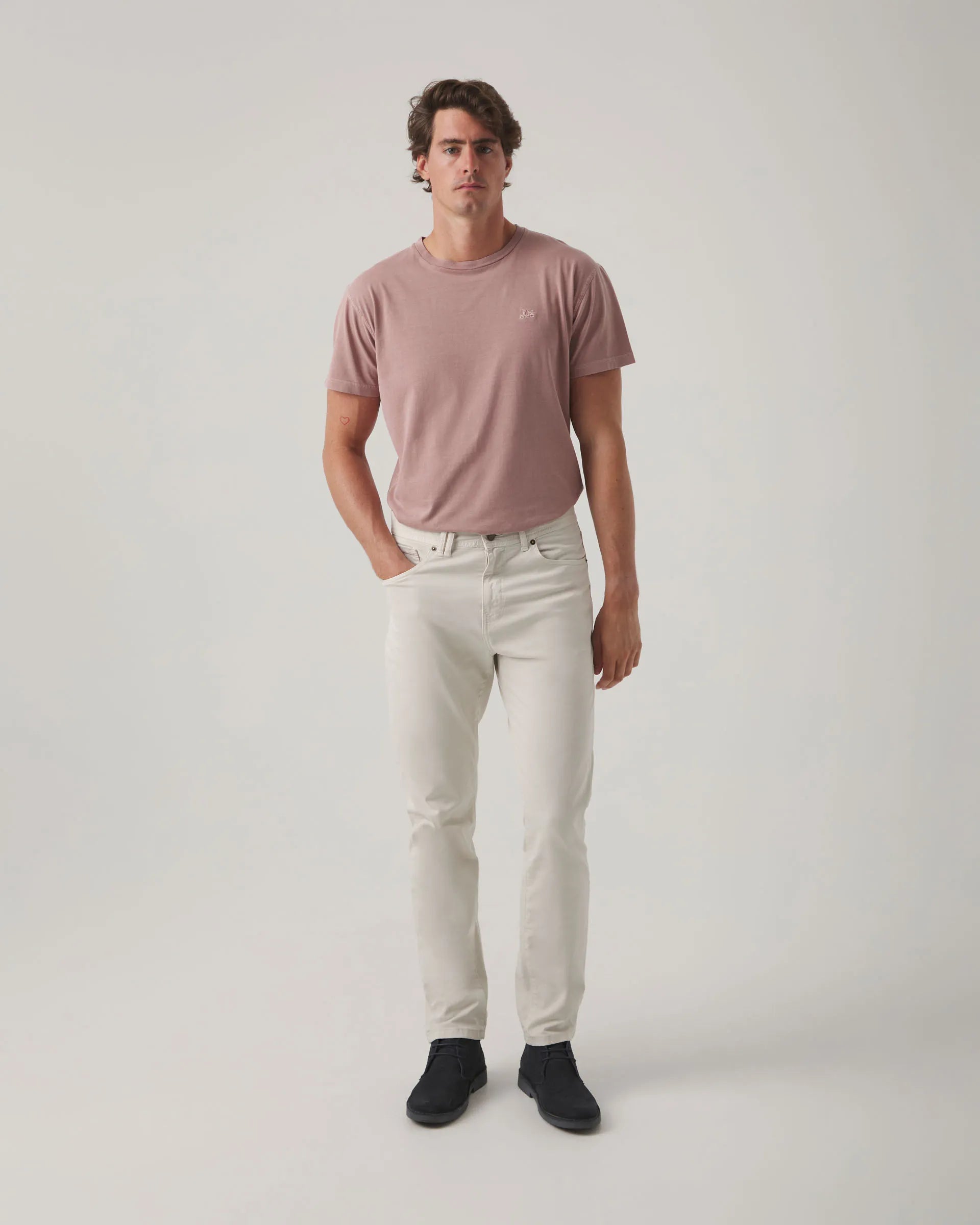 Pantalón vaquero beige