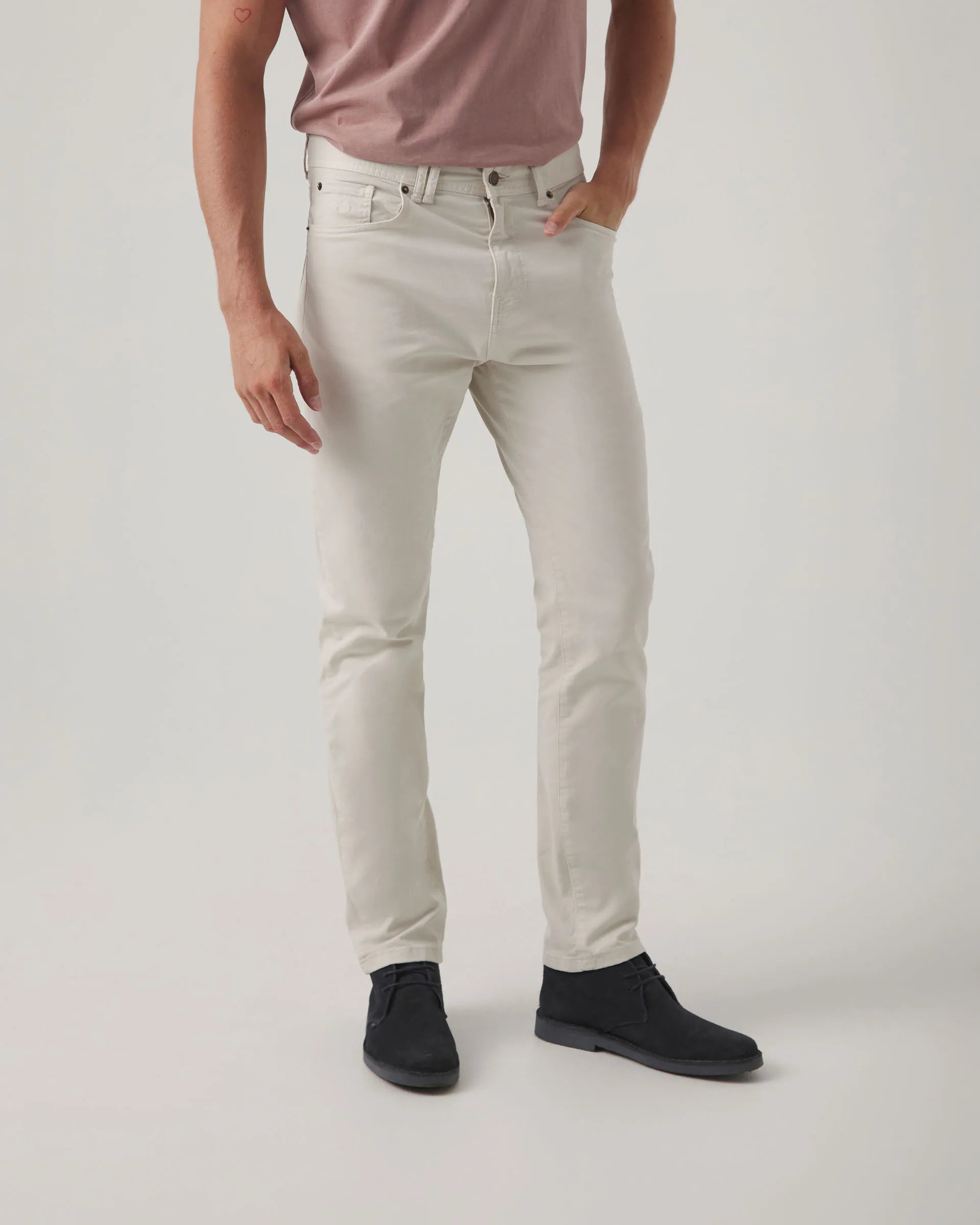Pantalón vaquero beige