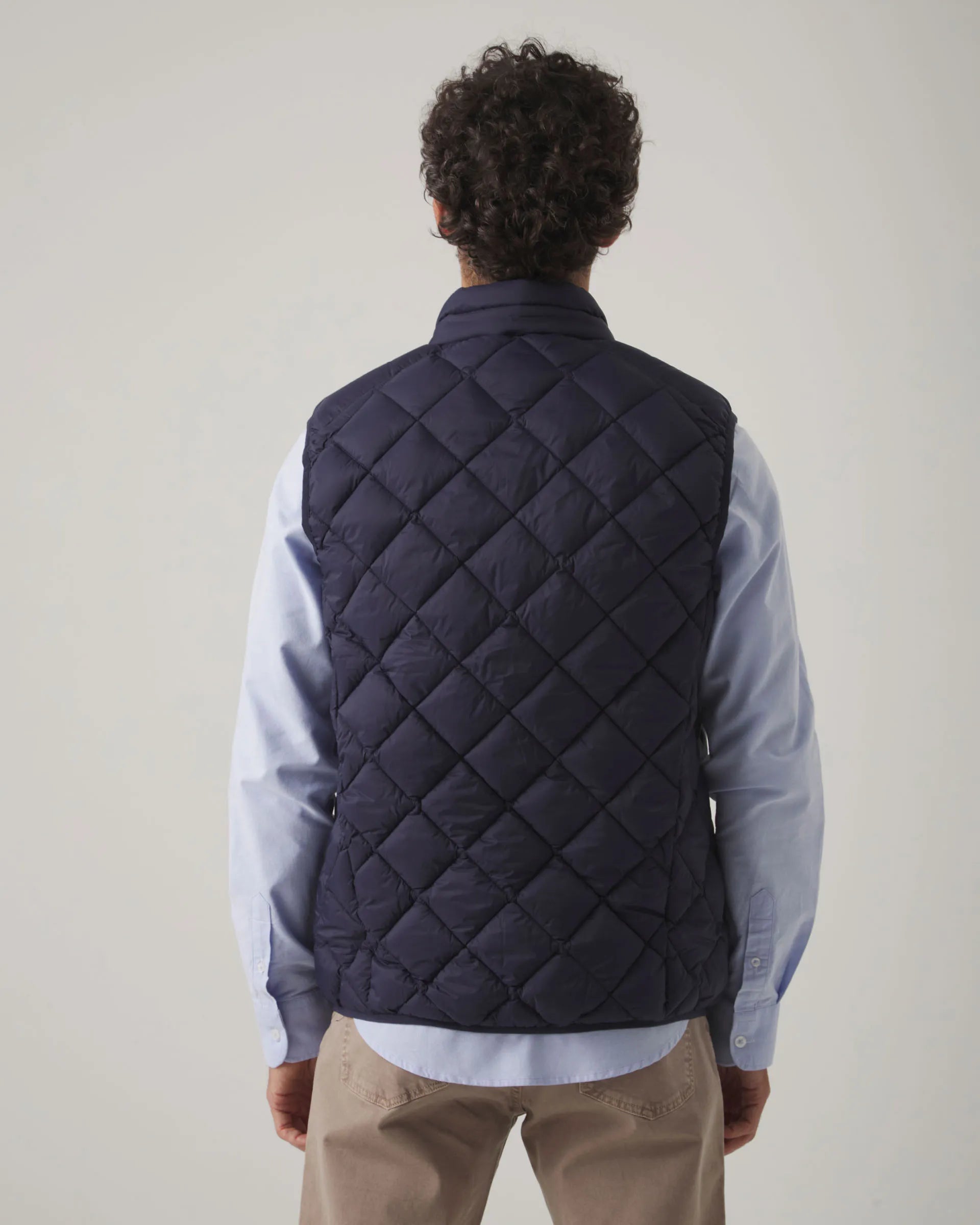 Chaleco azul marino acolchado