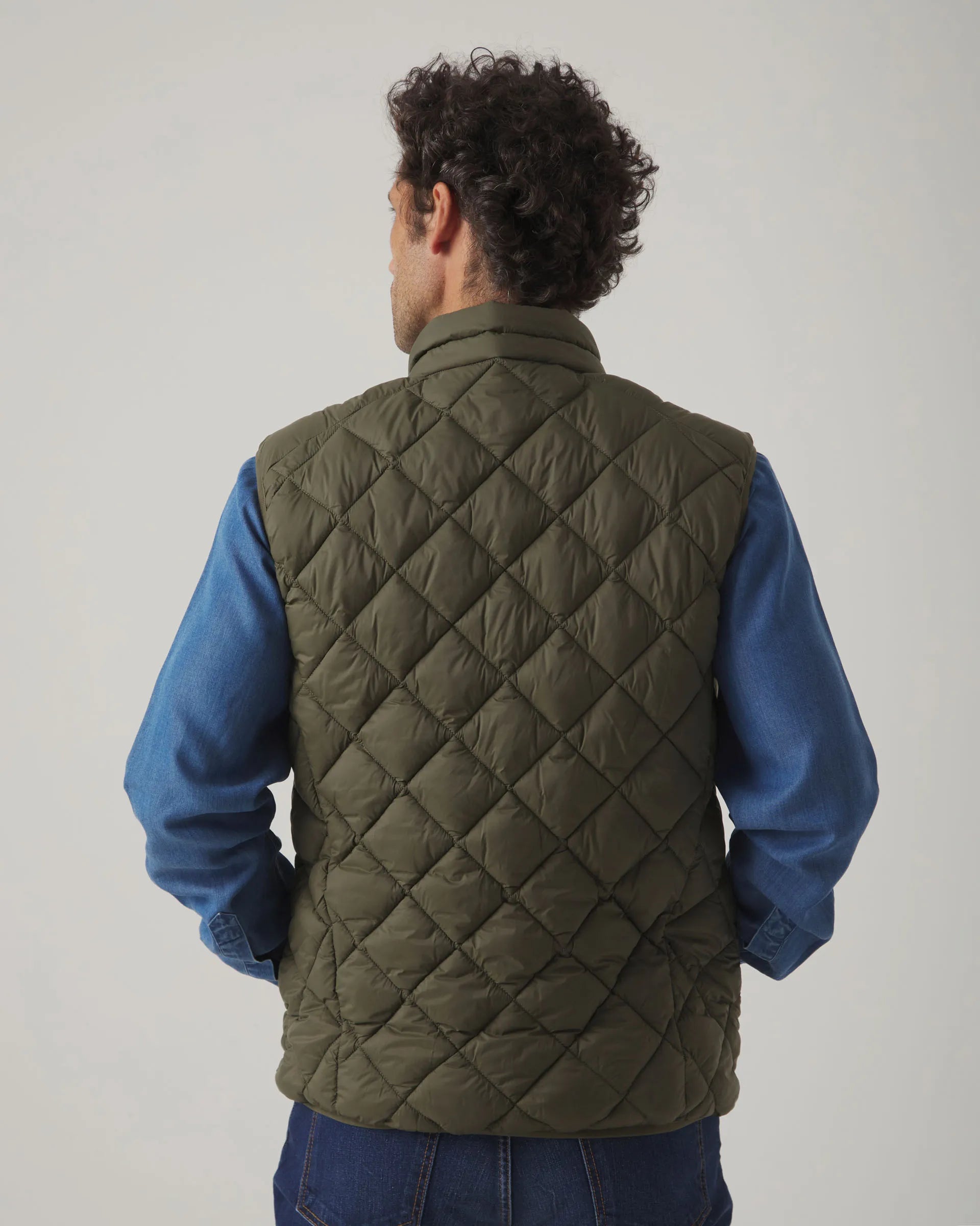 Chaleco verde acolchado