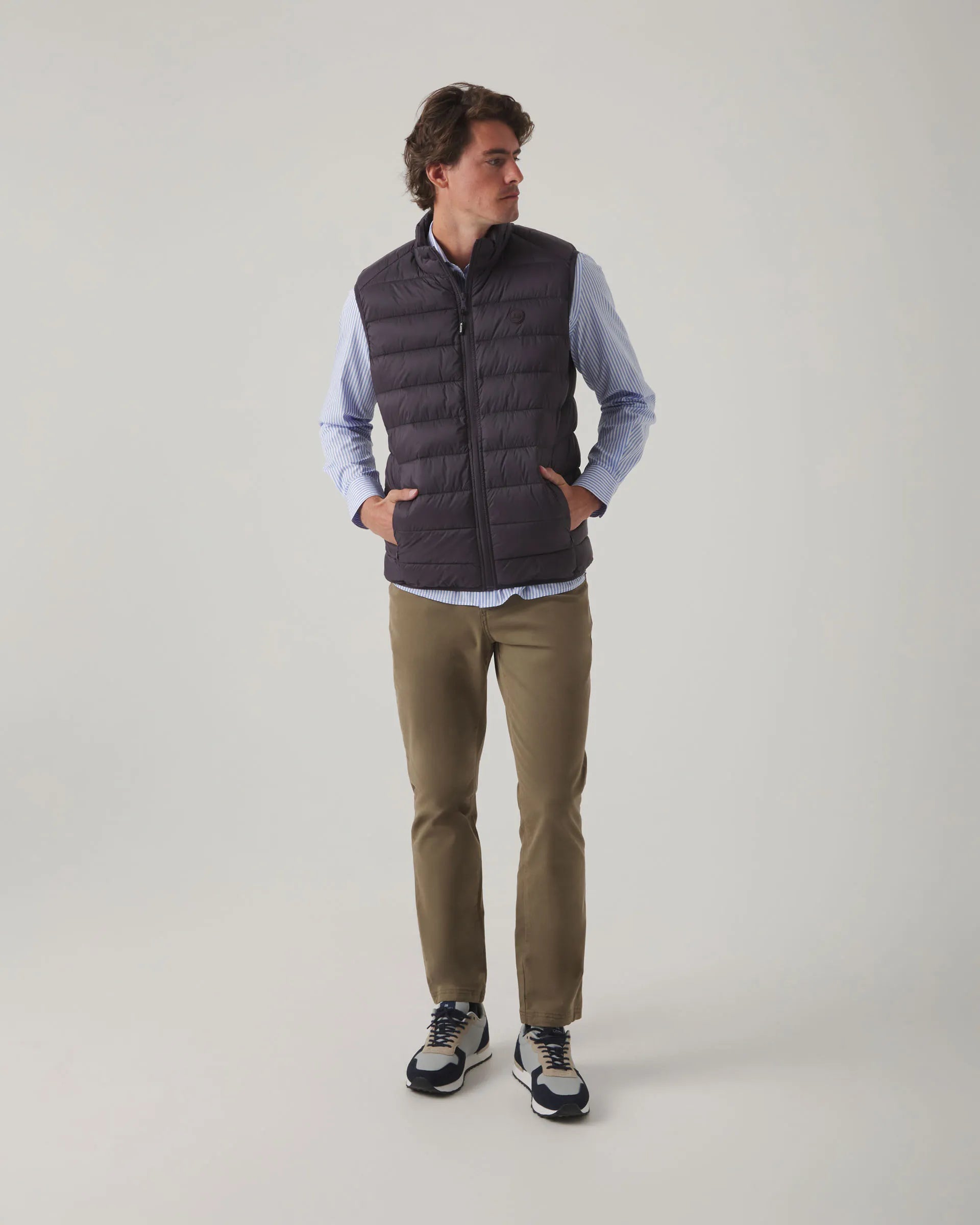 Chaleco Acolchado Burdeos