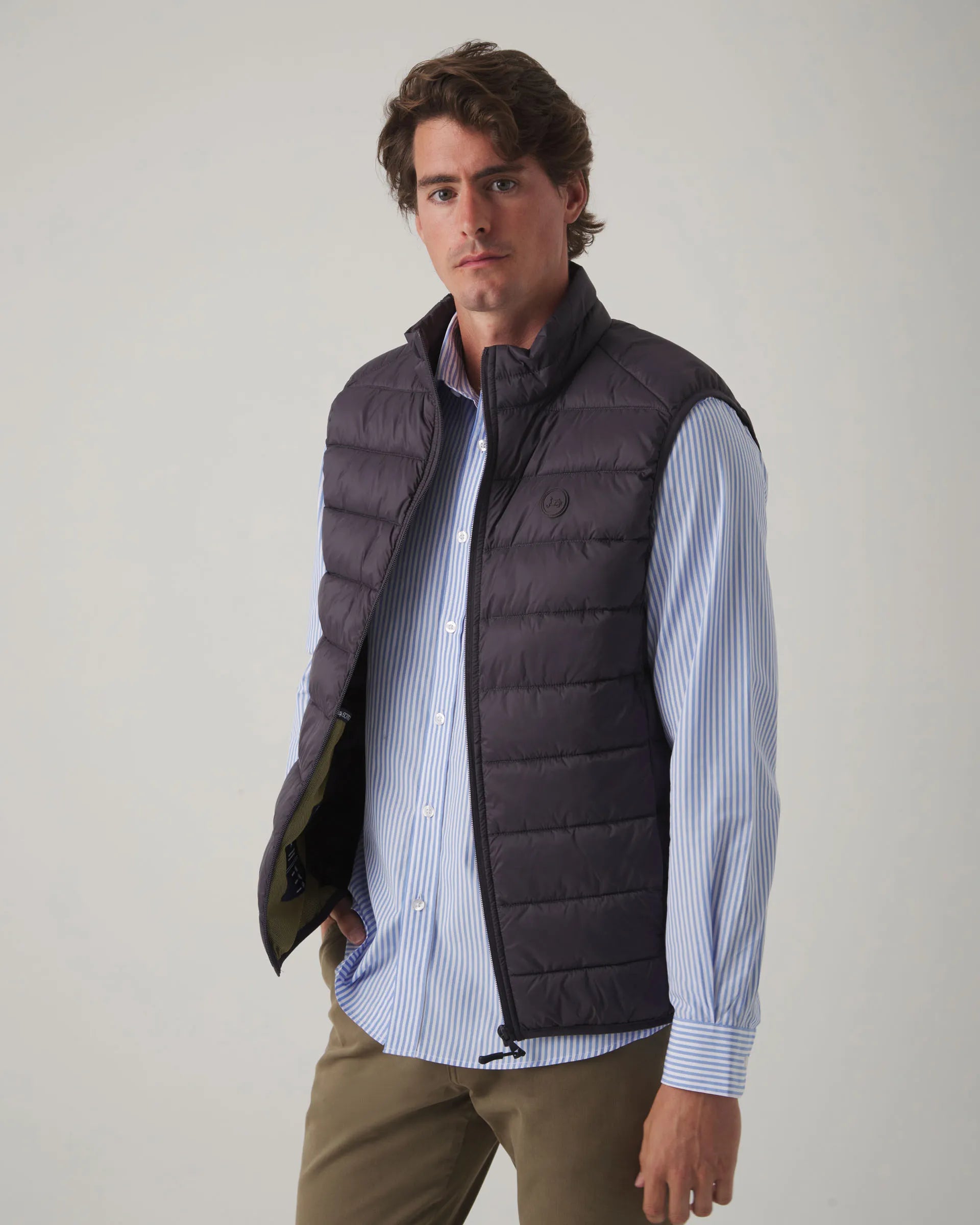 Chaleco Acolchado Burdeos