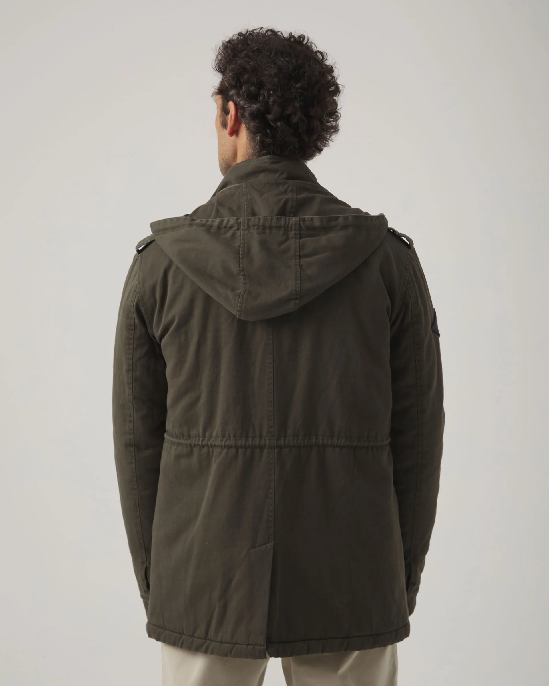 Chaqueta sahariana verde khaki
