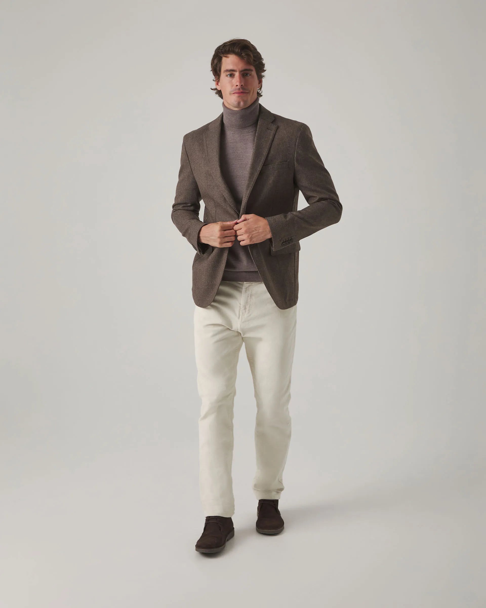 Americana lana marrón