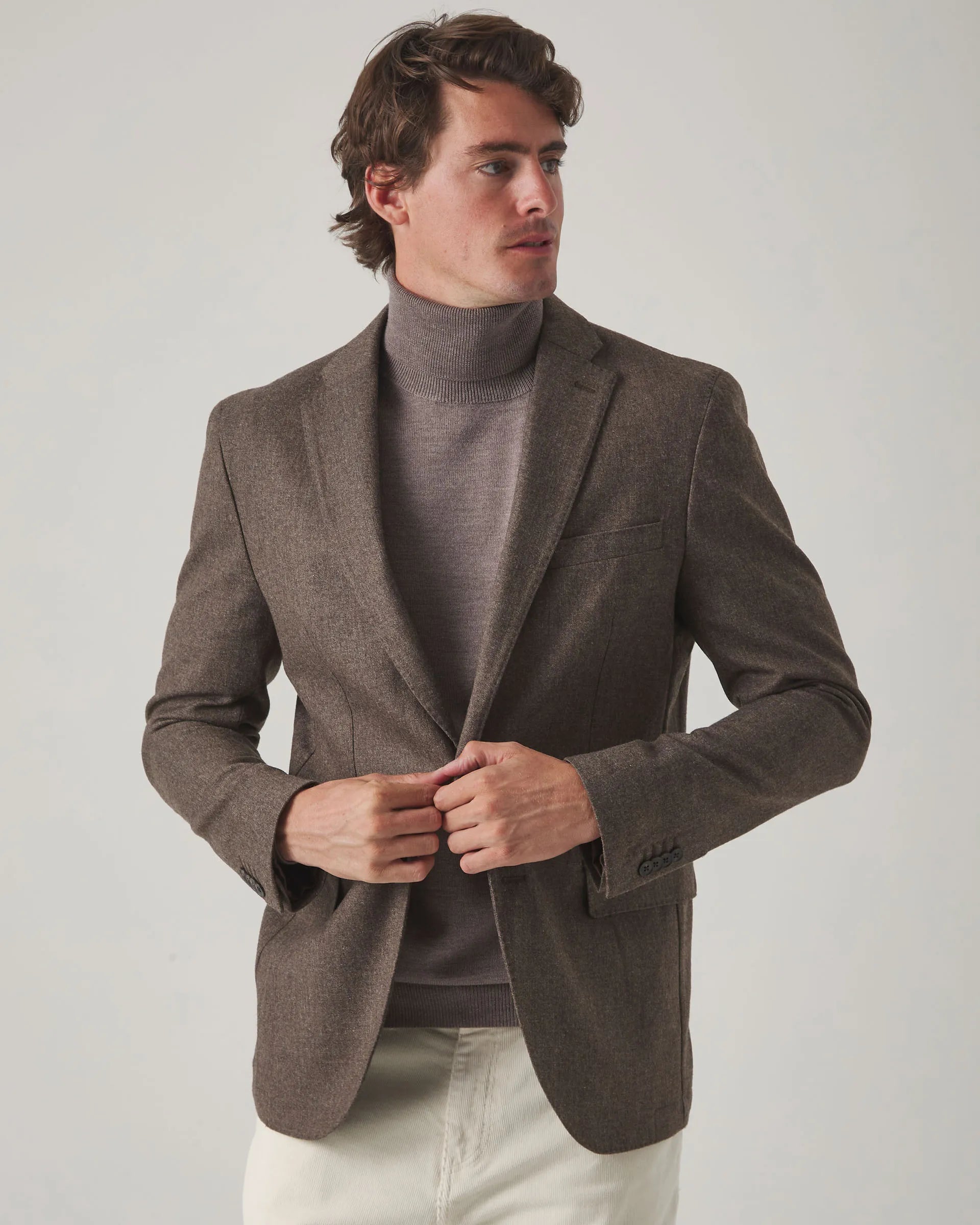 Americana lana marrón