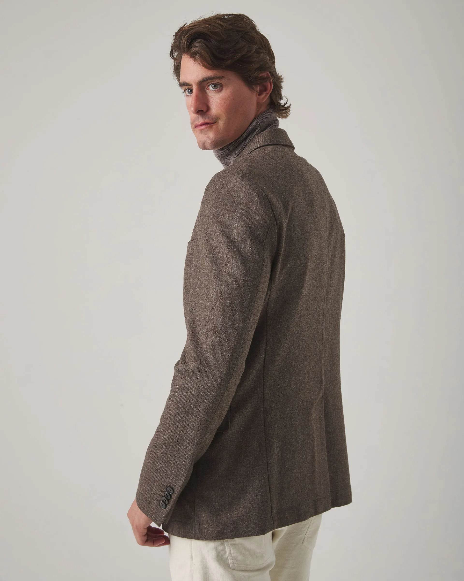 Americana lana marrón