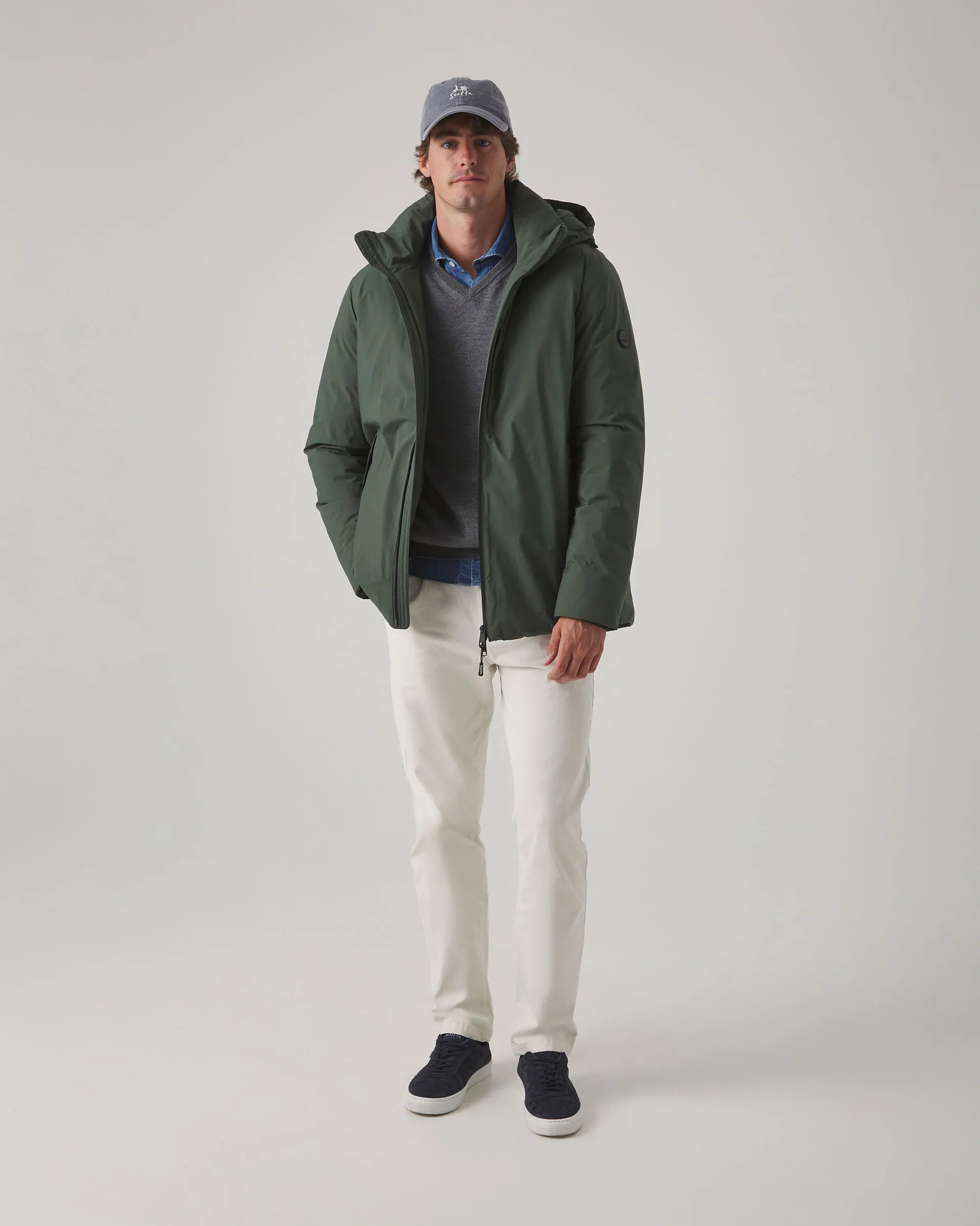 Parka ligera verde