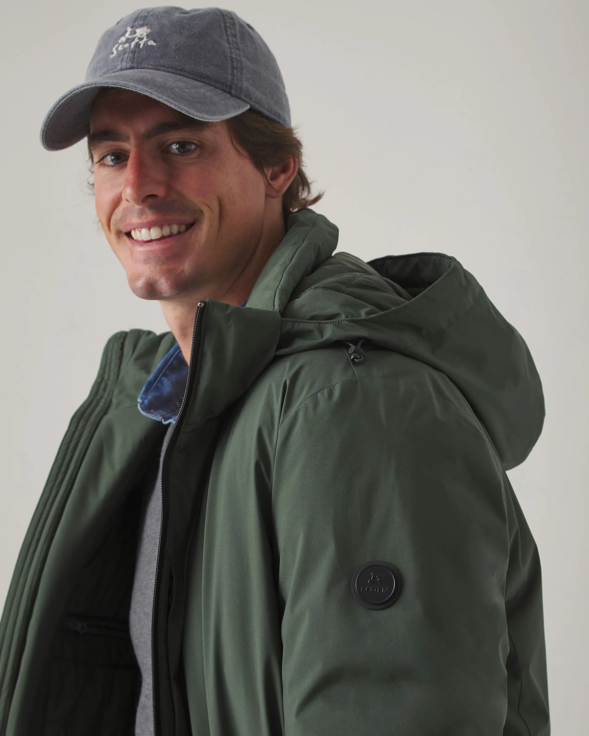 Parka ligera verde