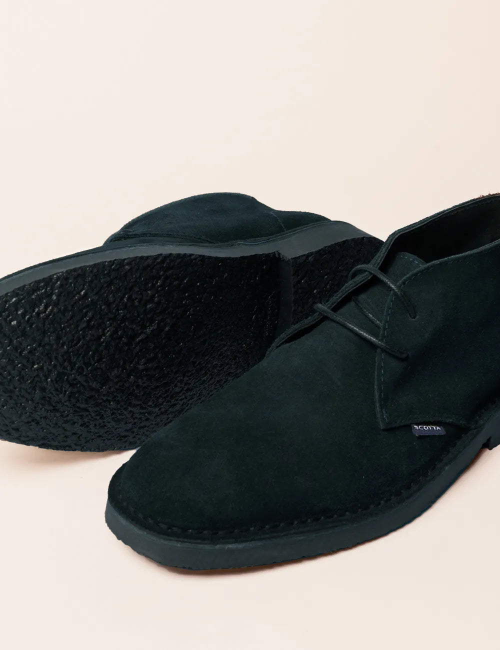 Botas de serraje marino